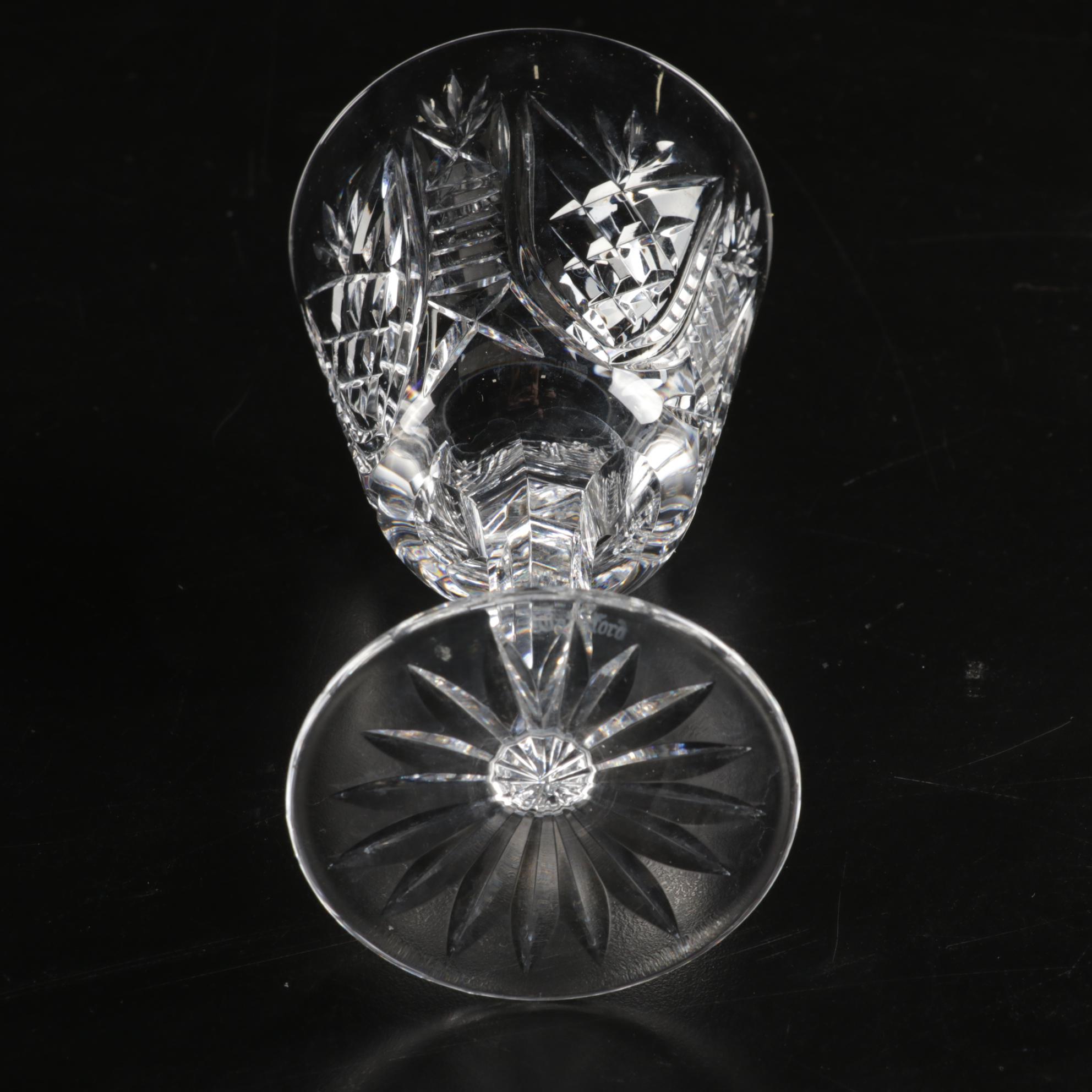 Waterford "Clare" Crystal Claret Wine Glasses, Set of Thirteen, 2000-2017