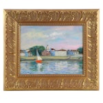 Nino Pippa Oil Painting "Provence - In Van Gogh Footsteps Sailing the Rhone"