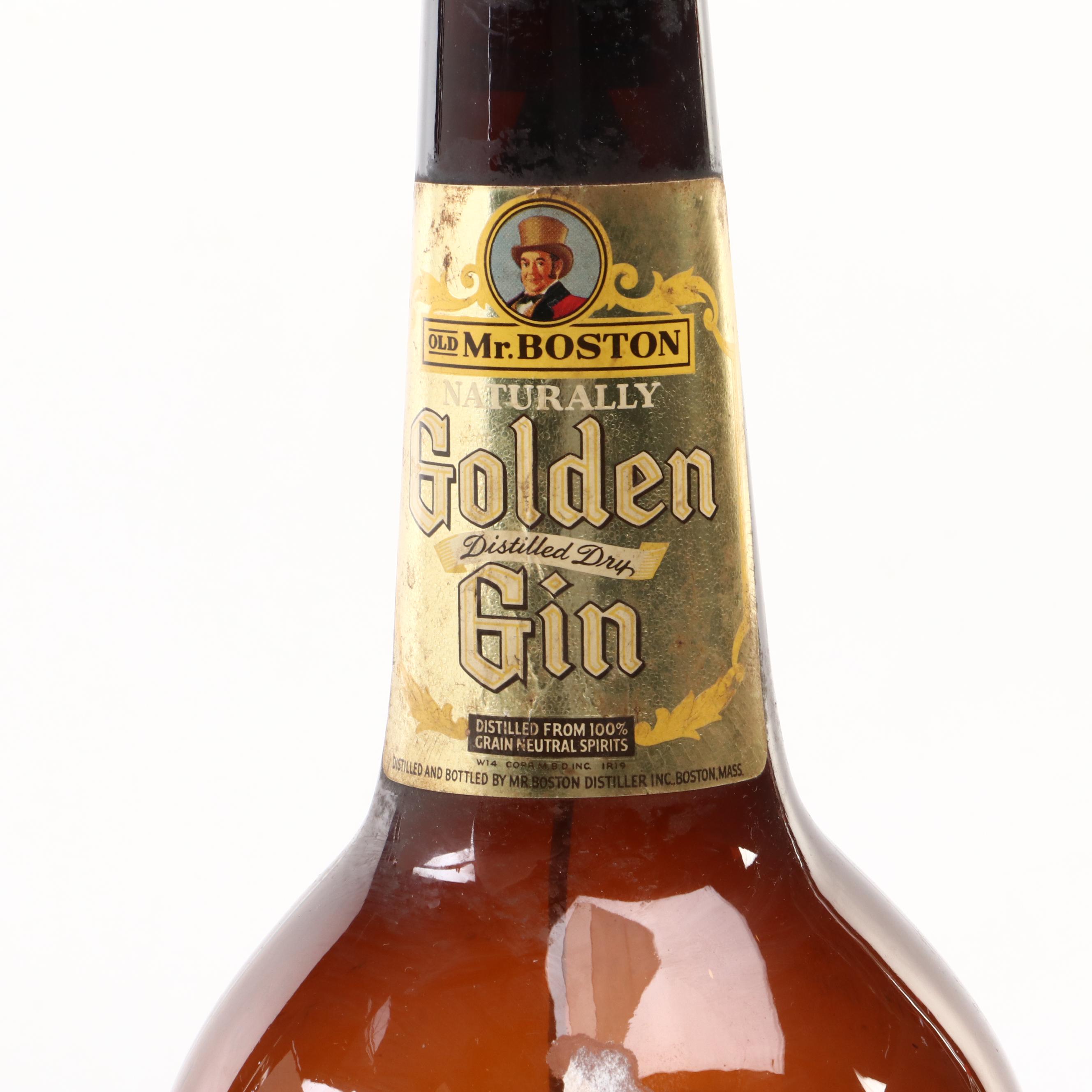 Old Mr. Boston Rum Bottle Lamp, Mid-20th Century