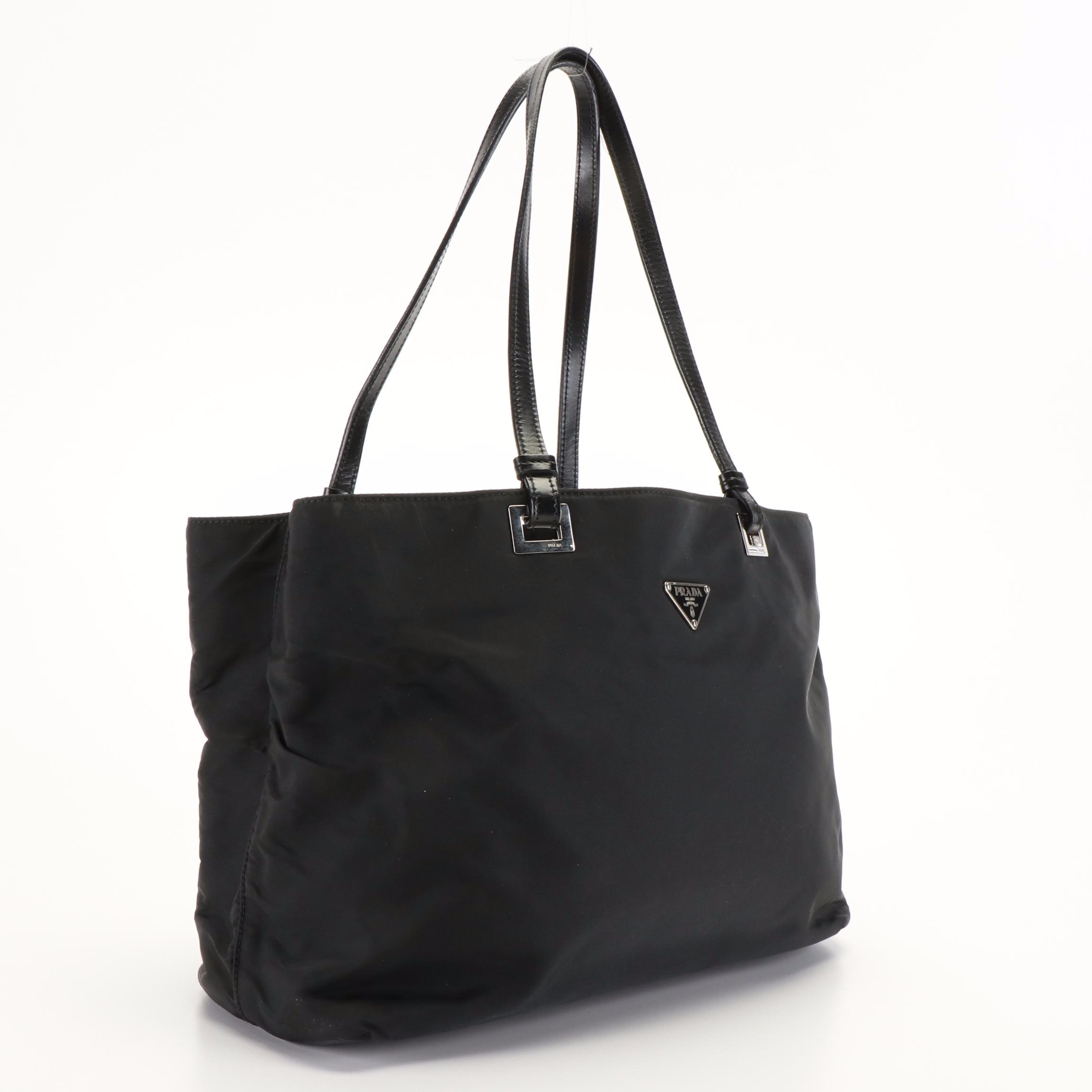 Prada Tessuto Black Nylon Shoulder Bag