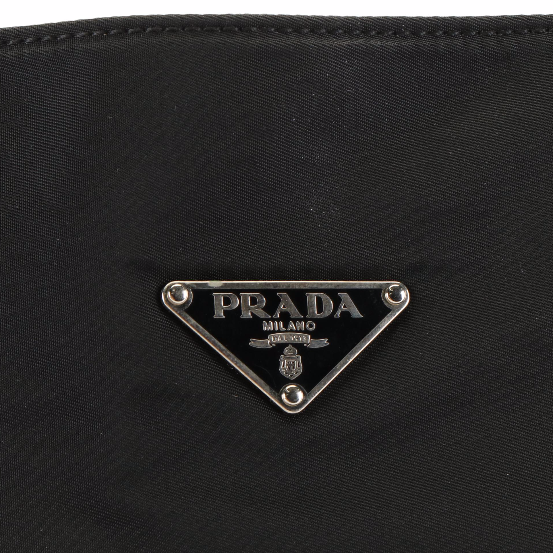 Prada Tessuto Black Nylon Shoulder Bag