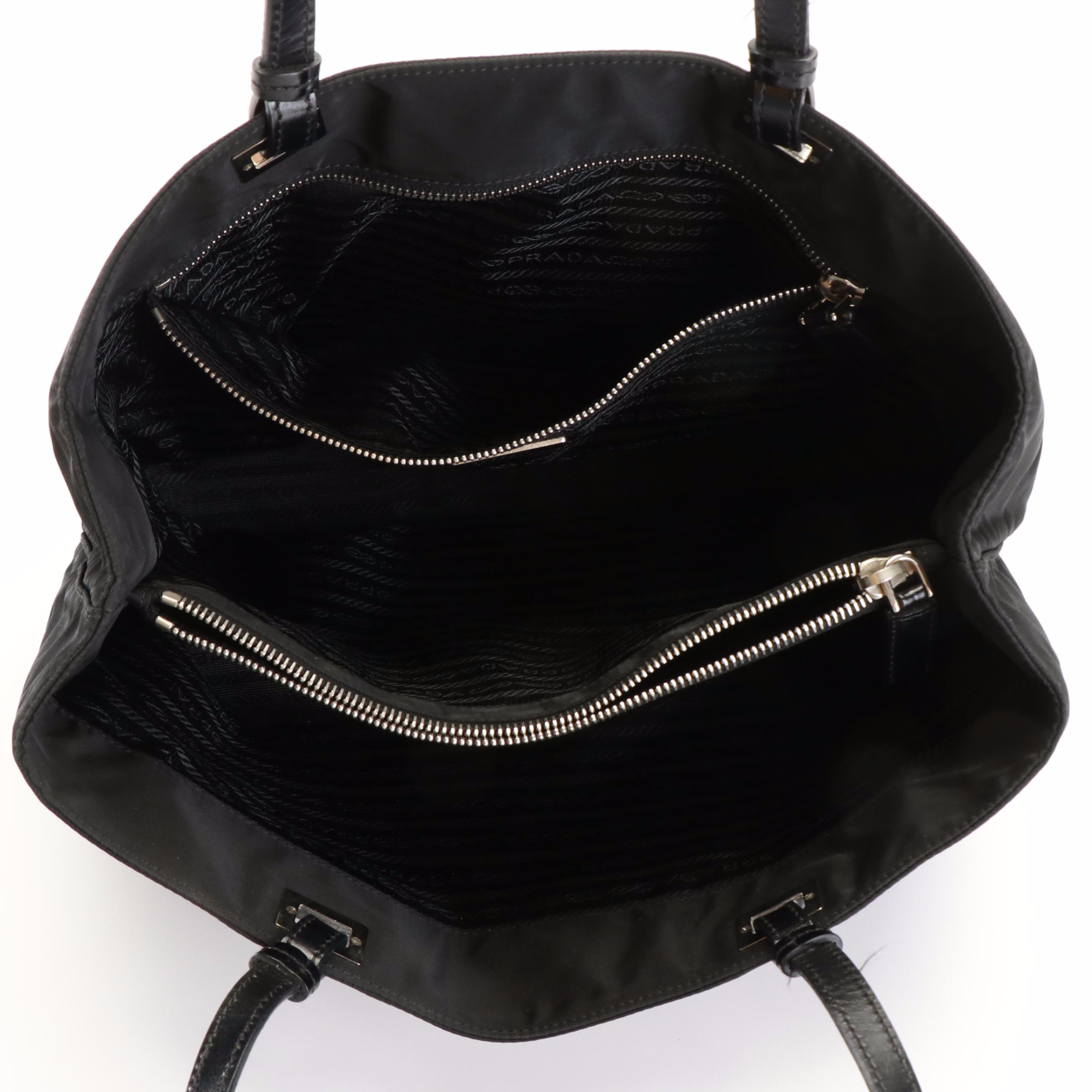 Prada Tessuto Black Nylon Shoulder Bag
