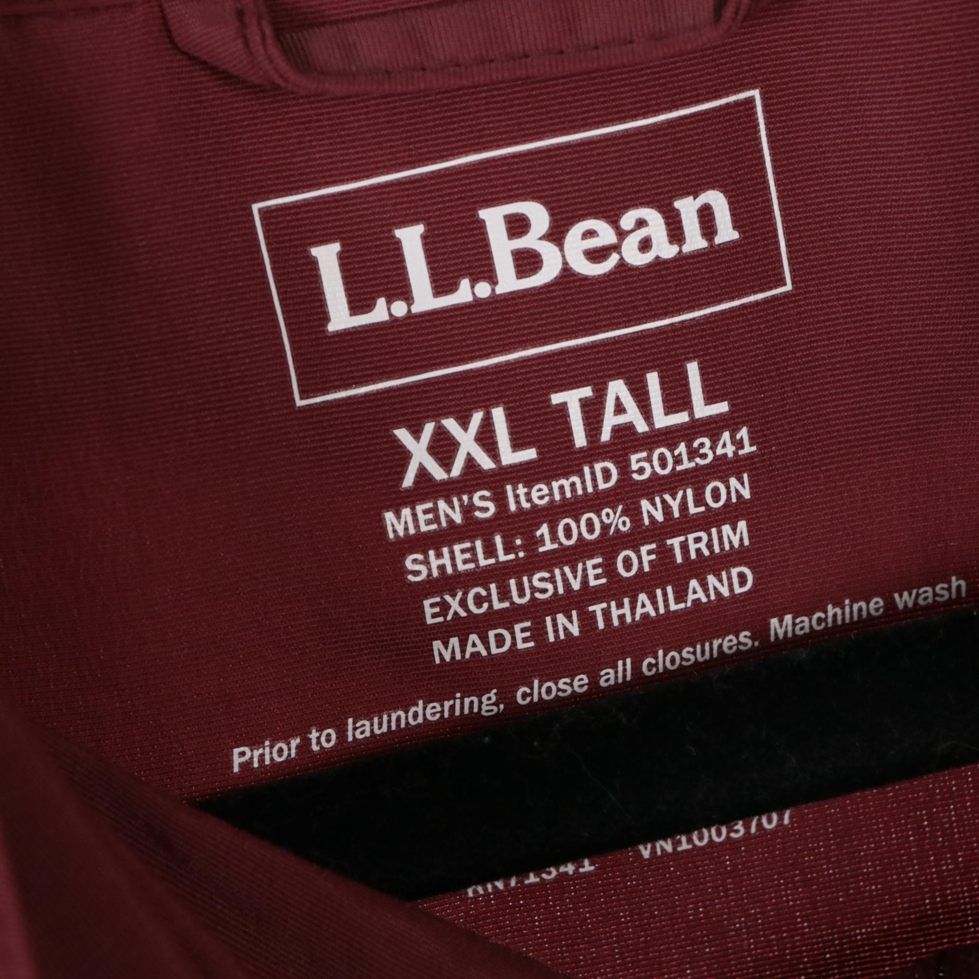 Men's L.L. Bean Half-Zip Nylon Windbreakers, Eddie Bauer Mustard Yellow Coat