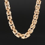 Italian 14K Fancy Link Chain Necklace
