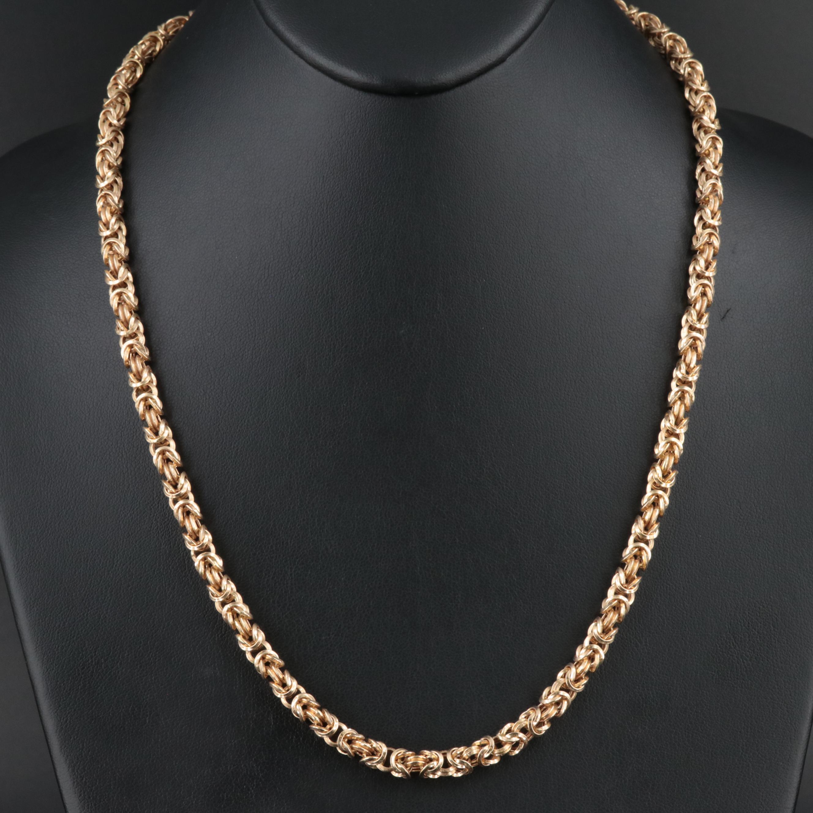Italian 14K Fancy Link Chain Necklace