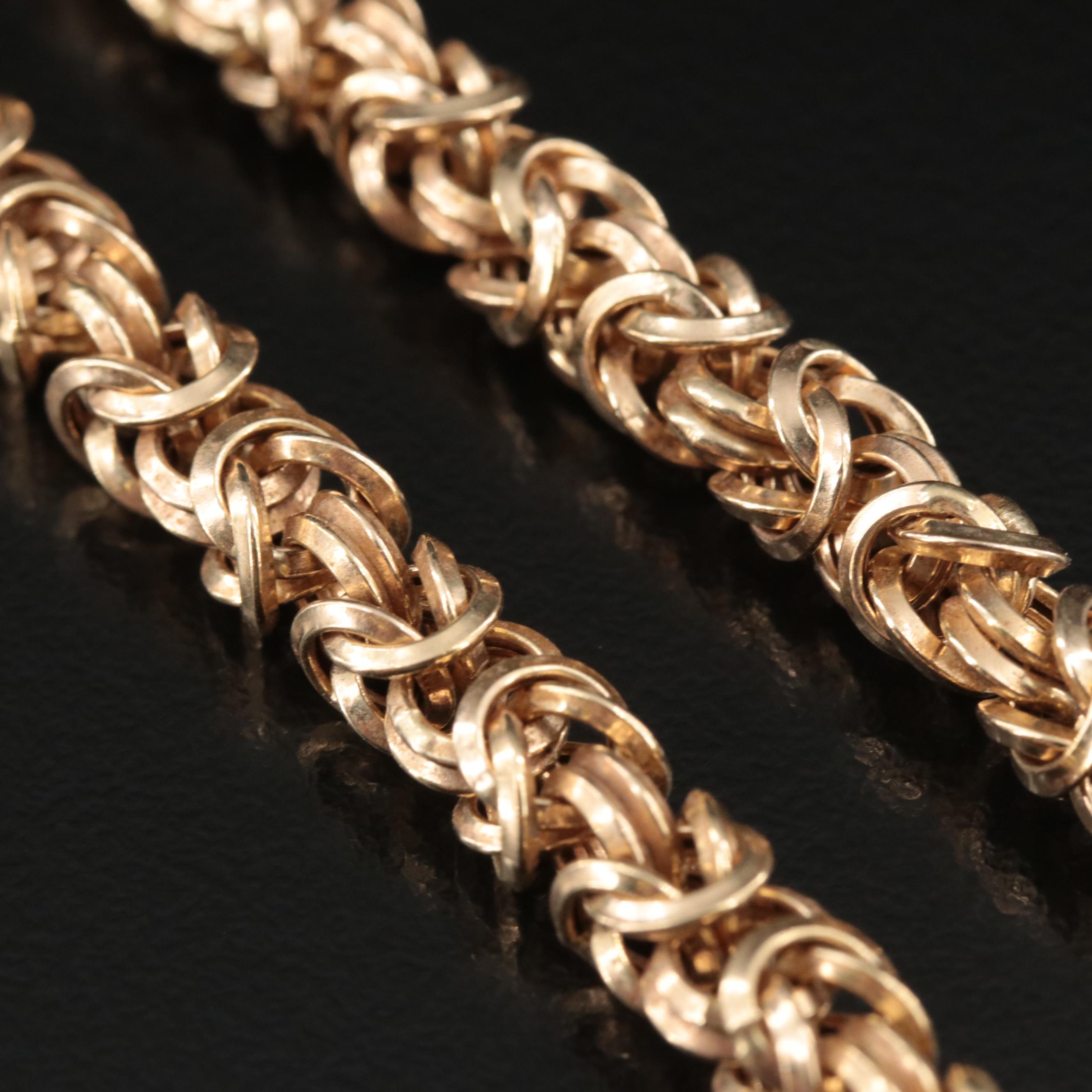 Italian 14K Fancy Link Chain Necklace