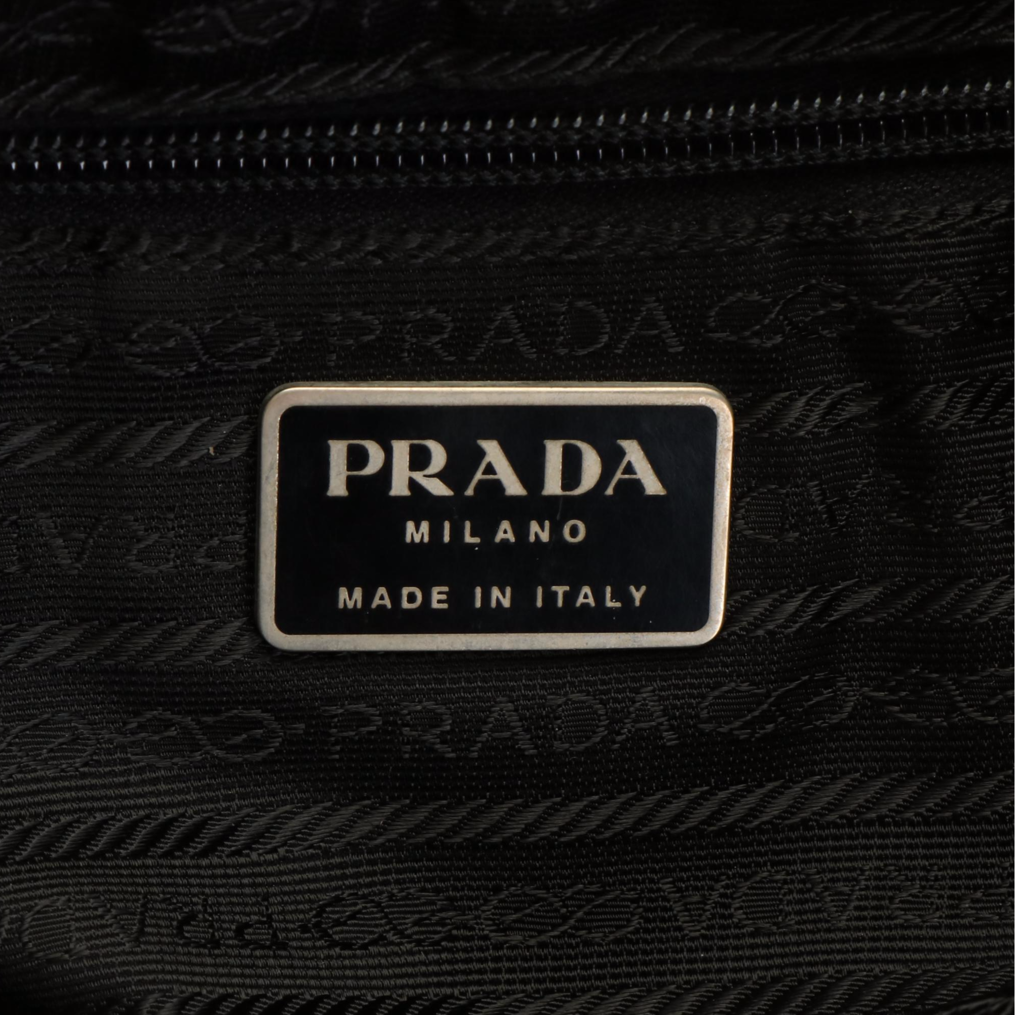 Prada Tessuto City Khaki Green Nylon Shoulder Tote Bag