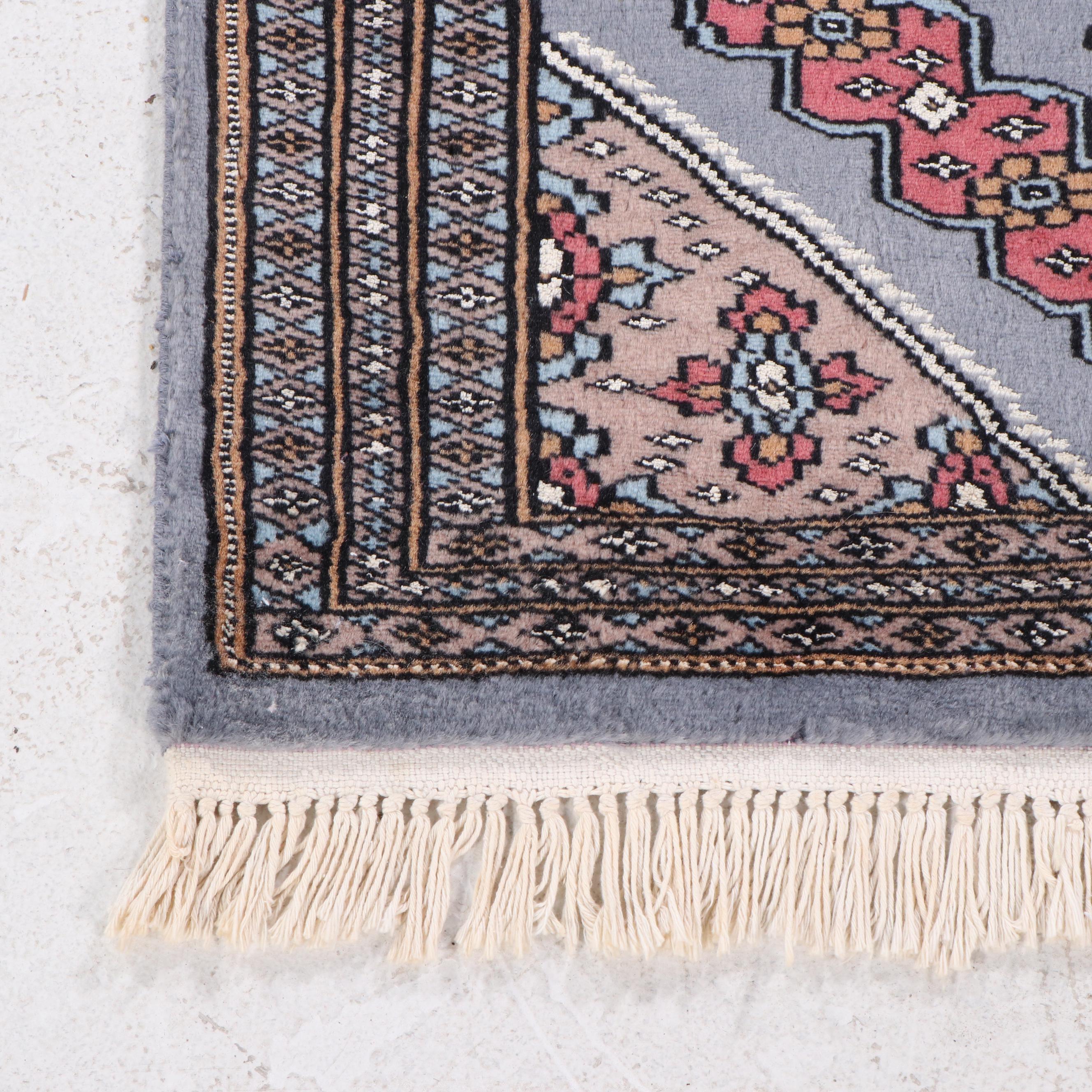 2'2 x 3'6 Hand-Knotted Signed Pakistani Accent Rug