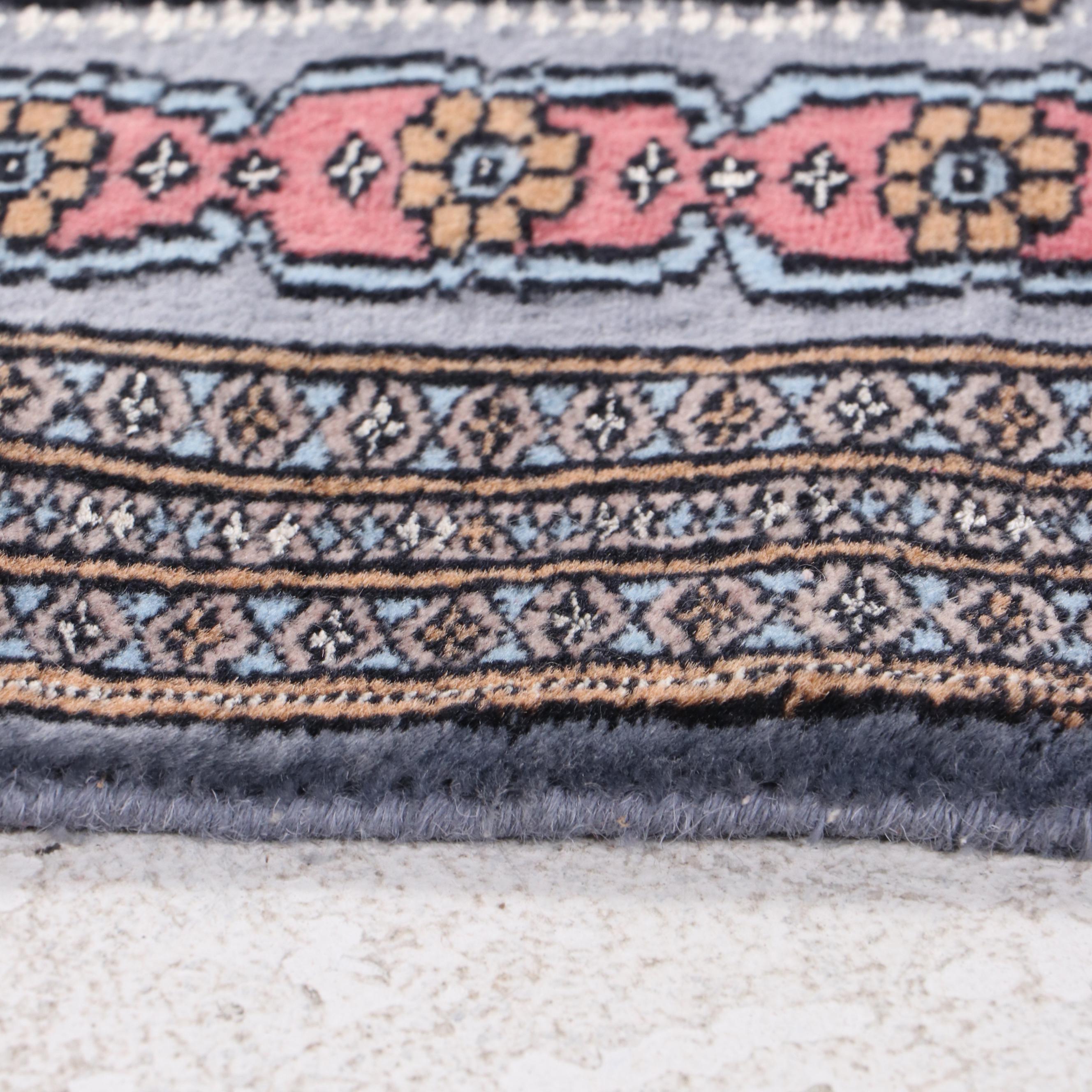 2'2 x 3'6 Hand-Knotted Signed Pakistani Accent Rug