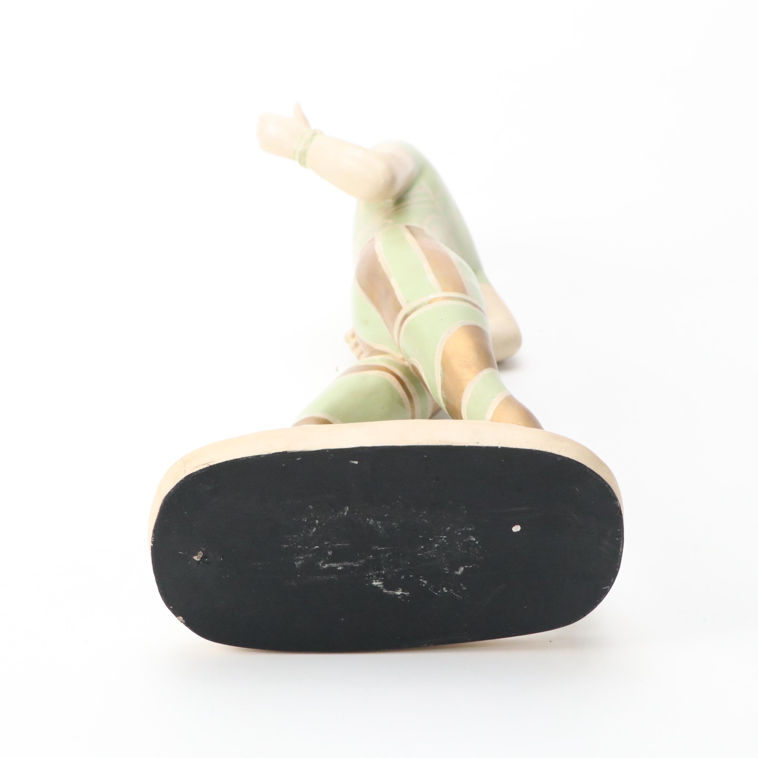 Hand-Painted Harlequin Resin Figurines