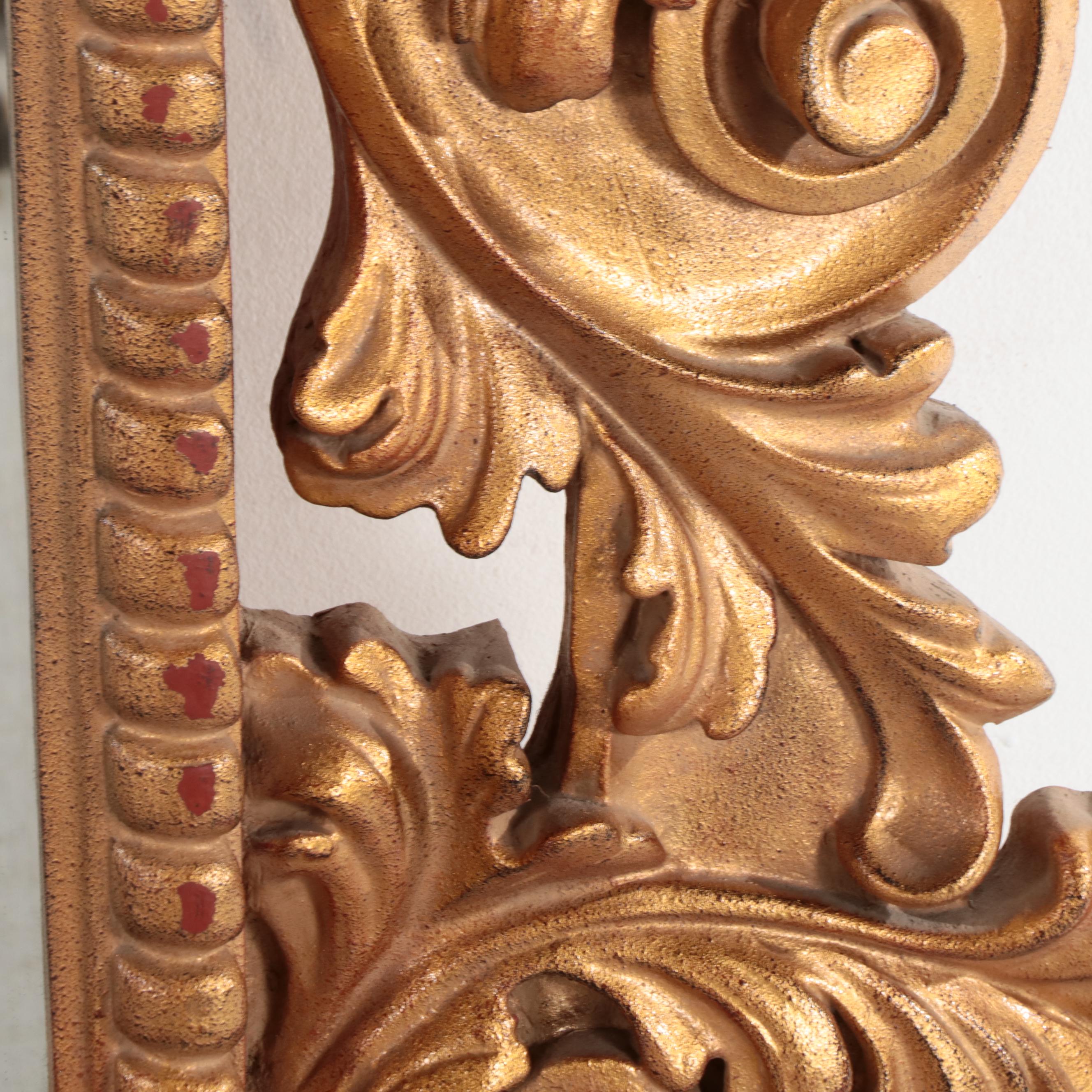 Large Windsor Art & Mirror Co. Baroque Style Gilt Composite Mirror, Late 20th C.