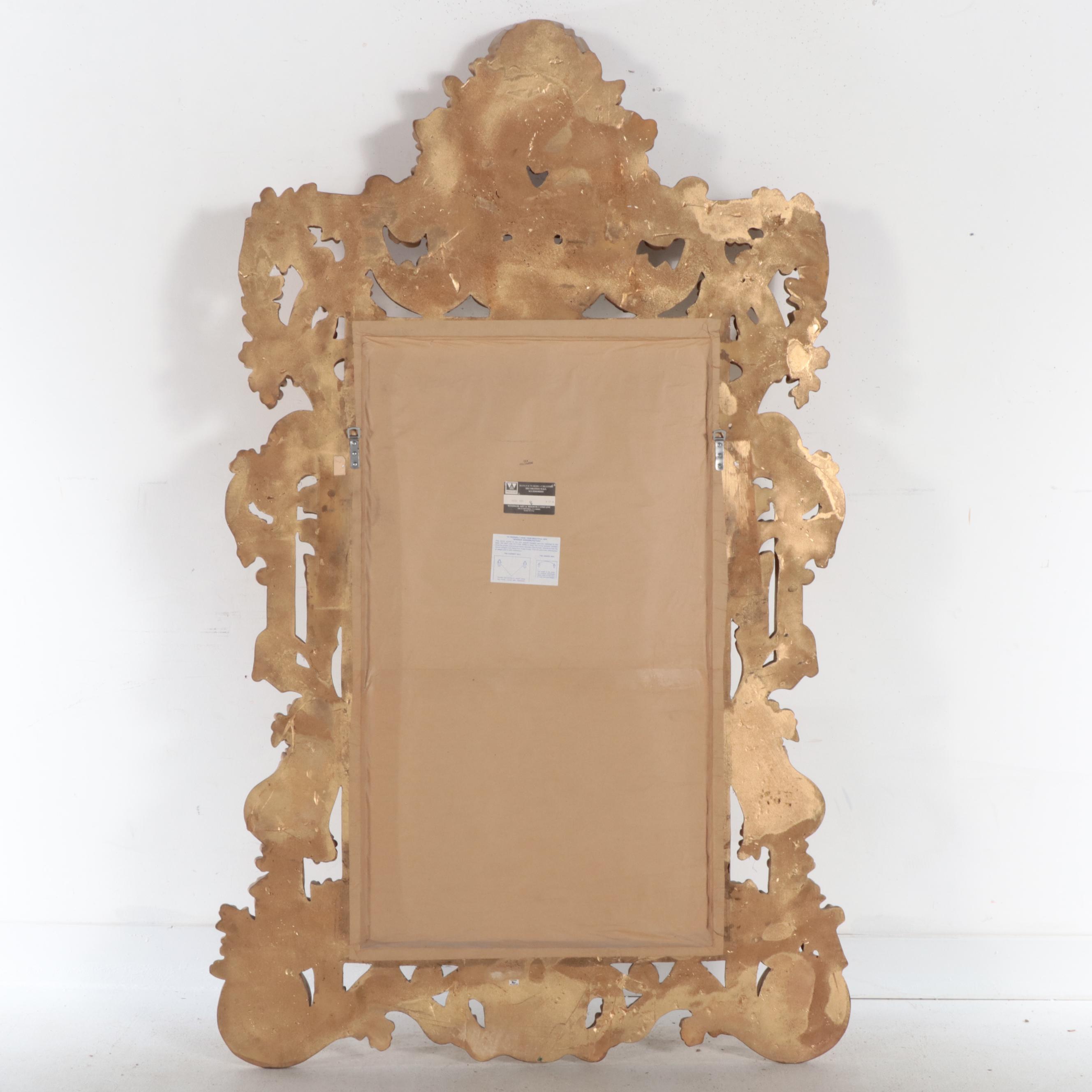 Large Windsor Art & Mirror Co. Baroque Style Gilt Composite Mirror, Late 20th C.
