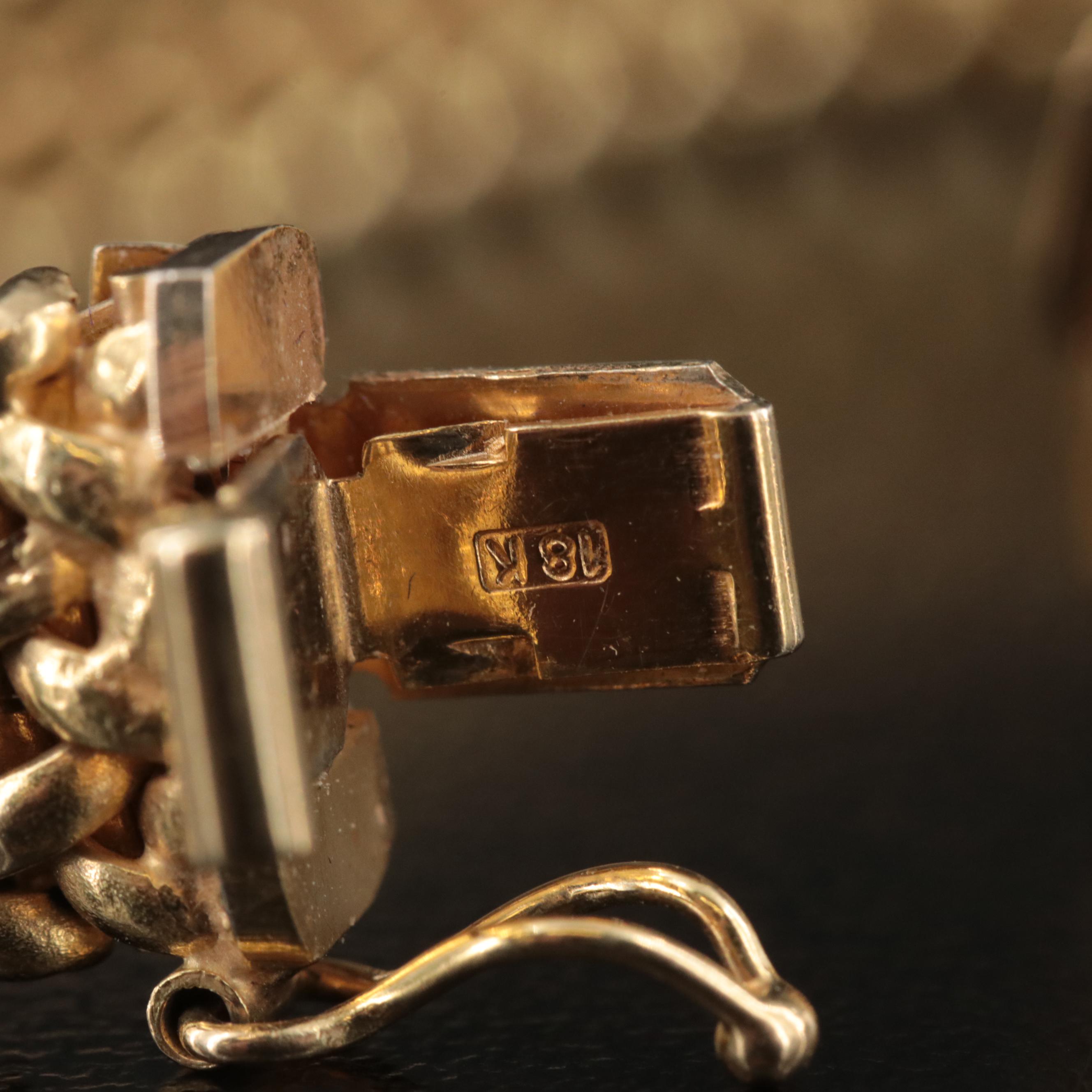 Italian 18K Woven Link Bracelet