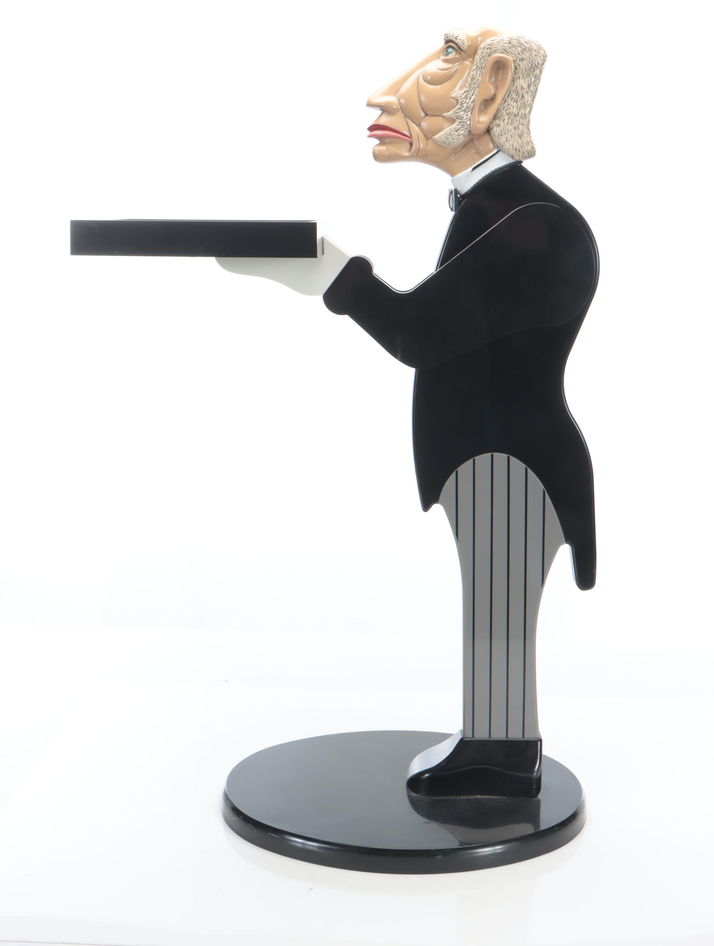 The Bombay Company Butler Motif Plastic Side Table