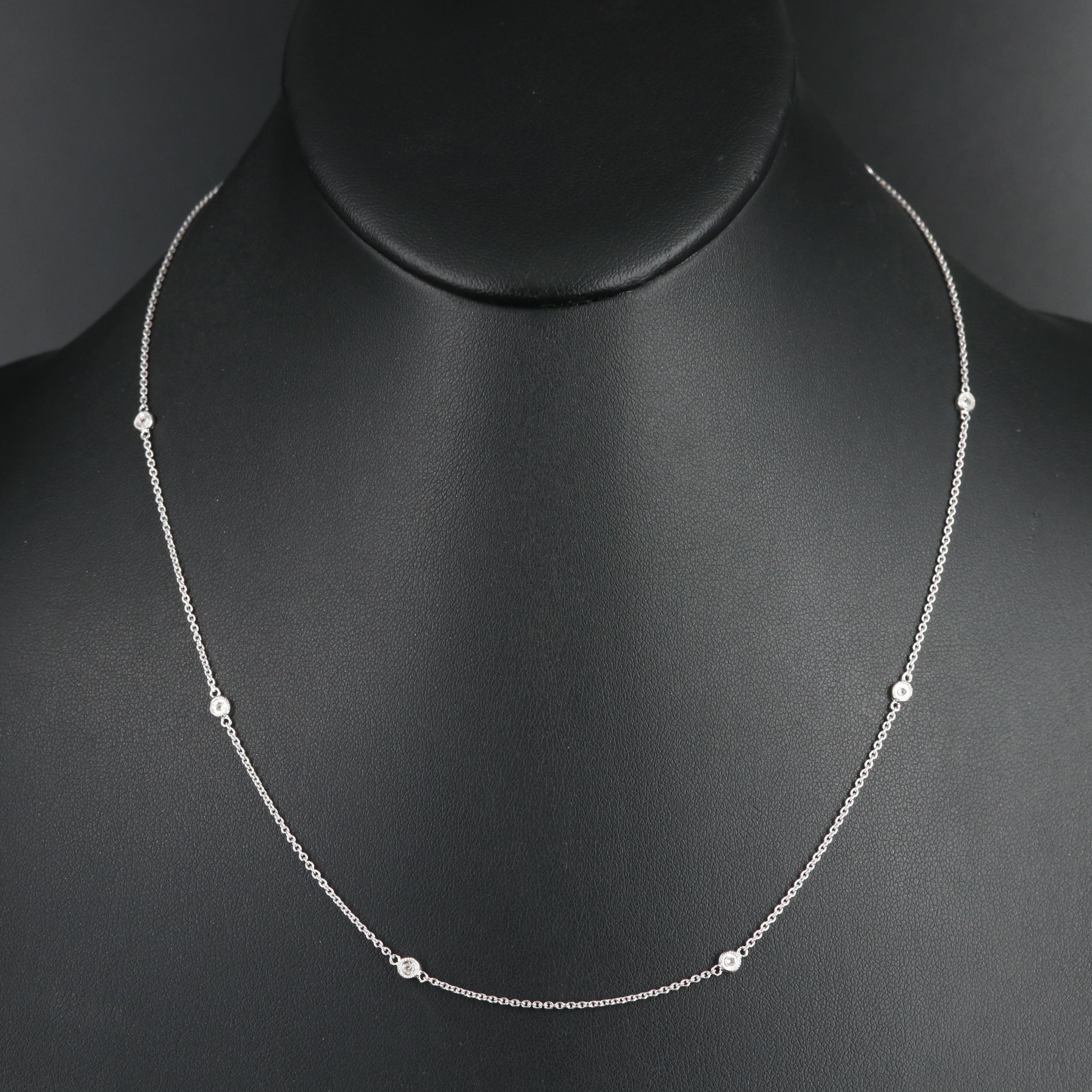 Alef Bet by Paula Sterling and Diamond Station Necklace