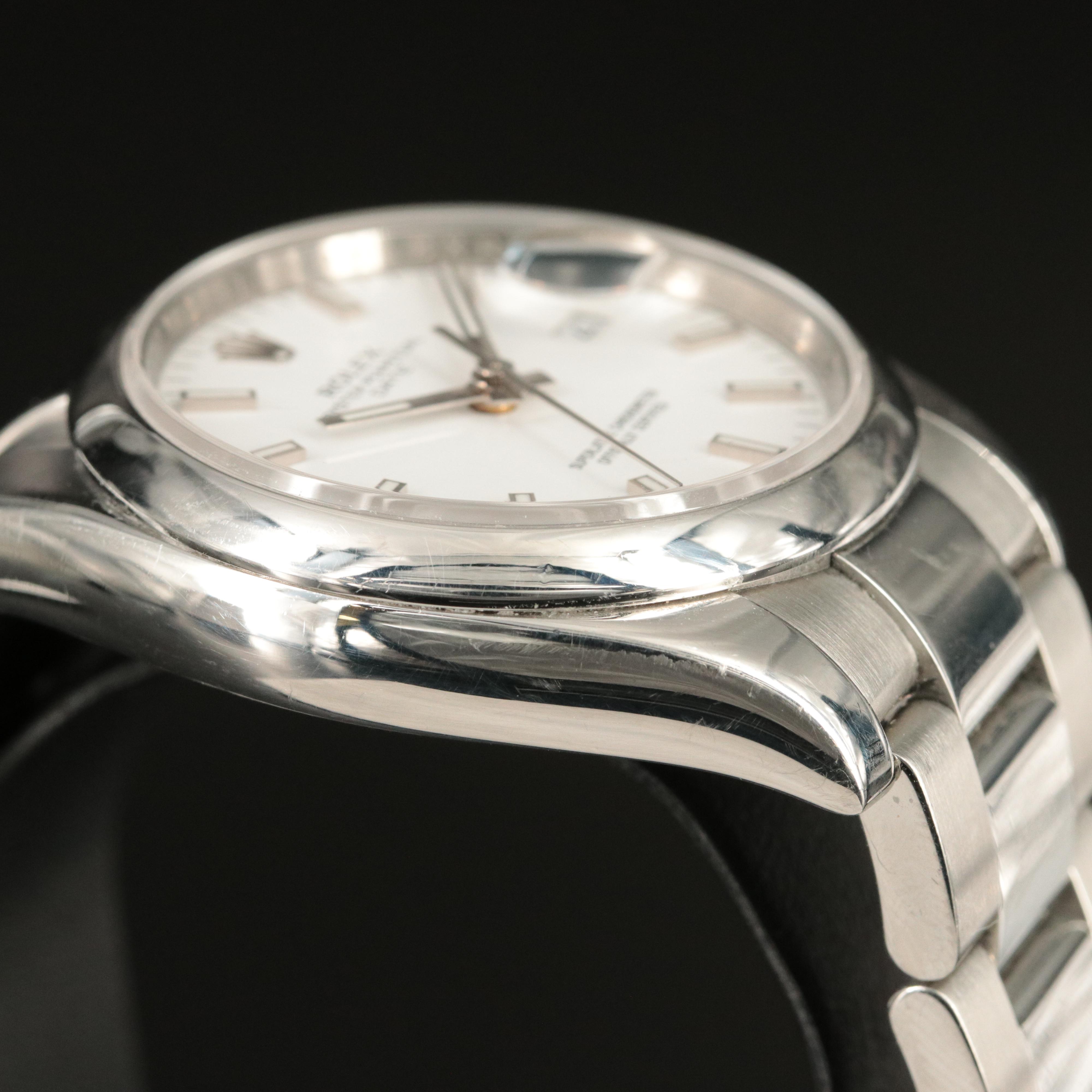 2010 Rolex Oyster Perpetual Date Stainless Steel Watch