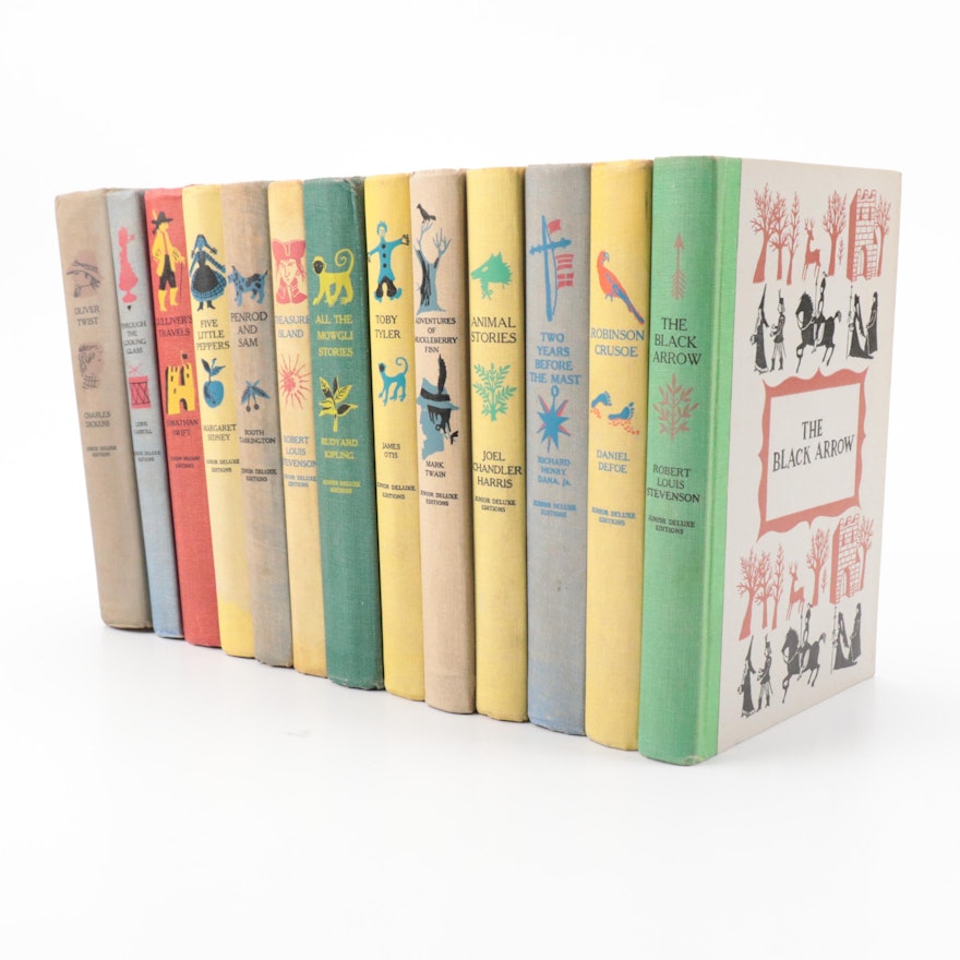 "Huckleberry Finn" by Mark Twain with More Junior Deluxe Edition Classic Books