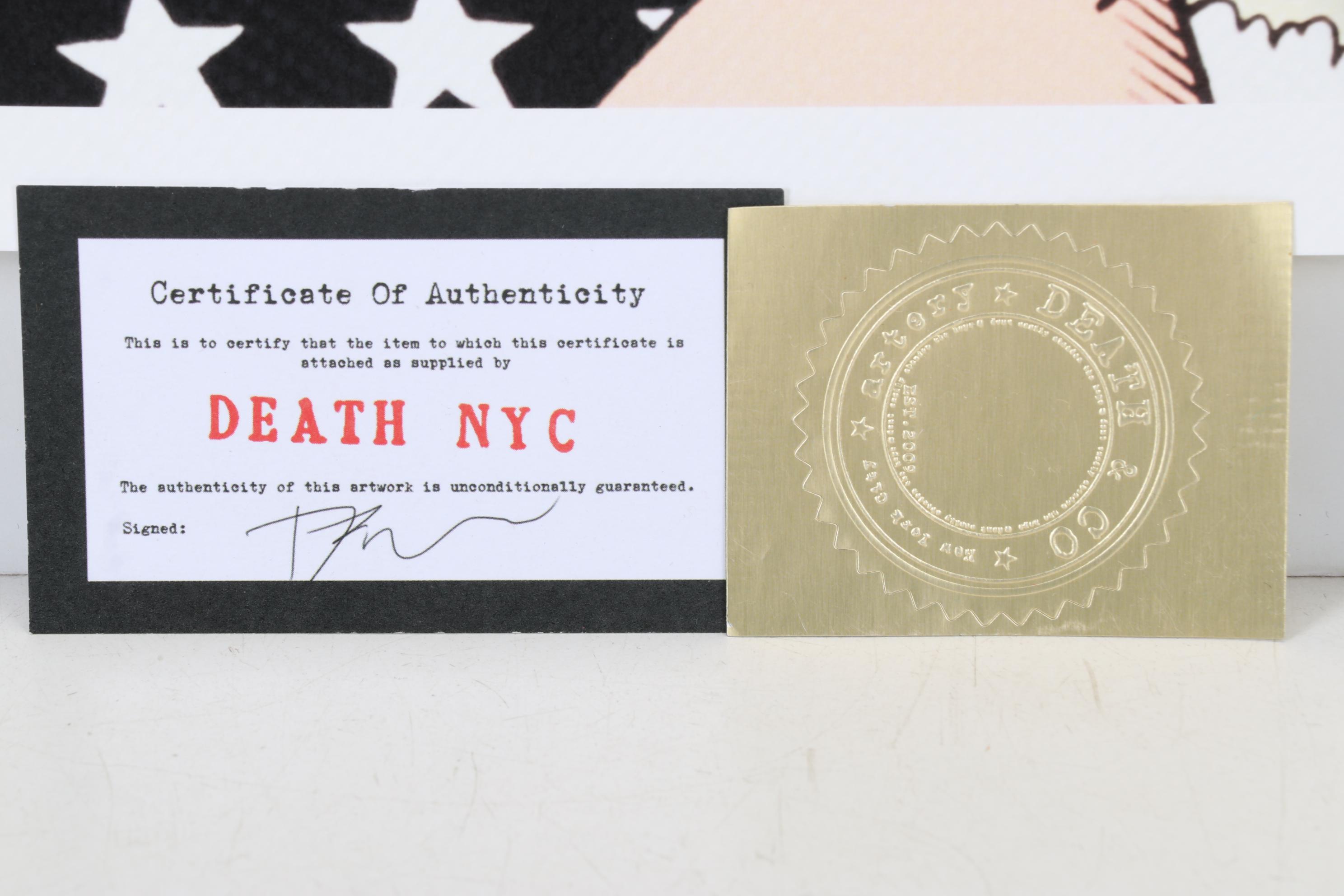 Death NYC Pop Art Graphic Print Homage To Tiffany & Co. and Wonder Woman