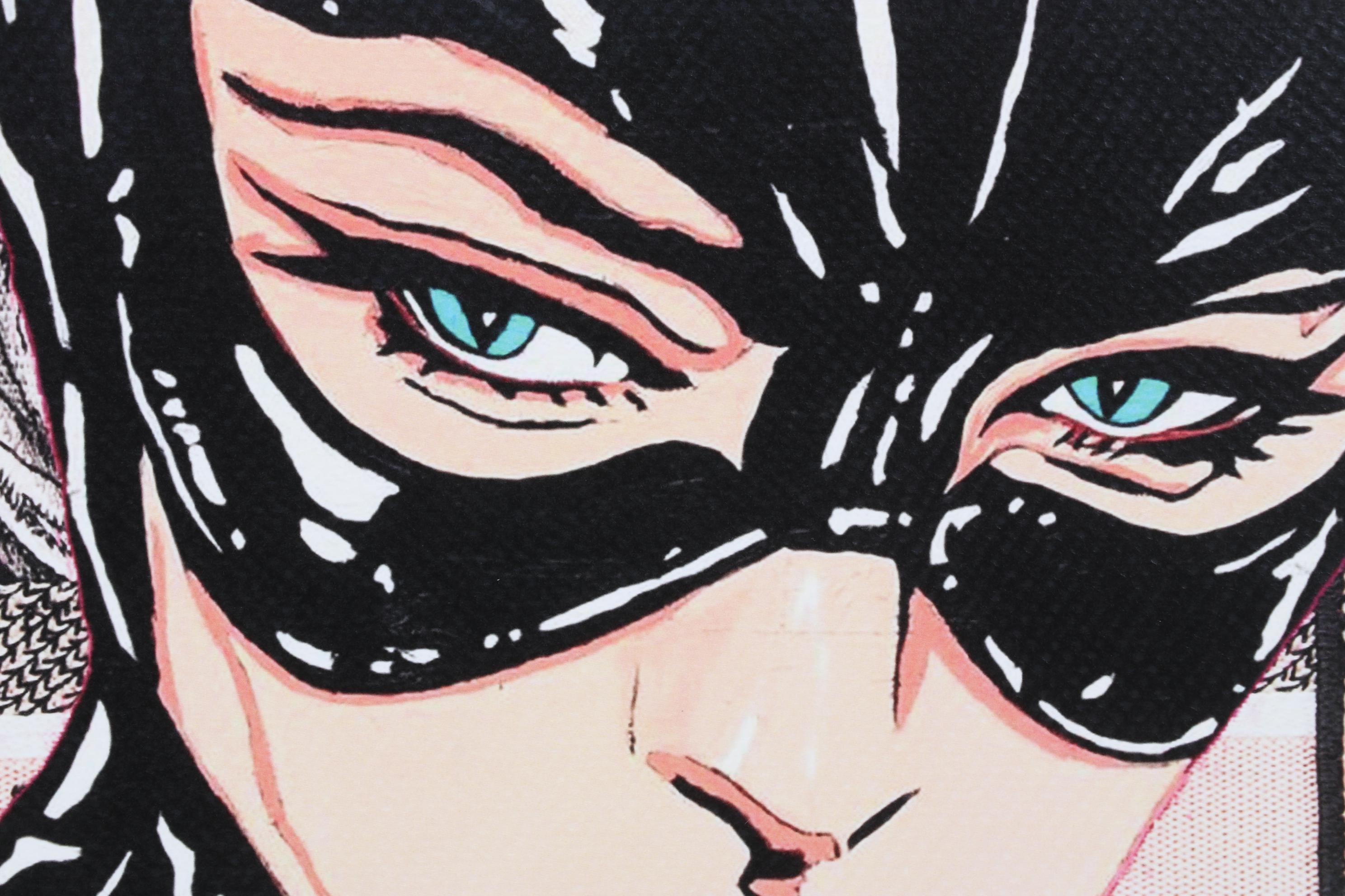 Death NYC Pop Art Graphic Print Homage To Dior Featuring Catwoman, 2023