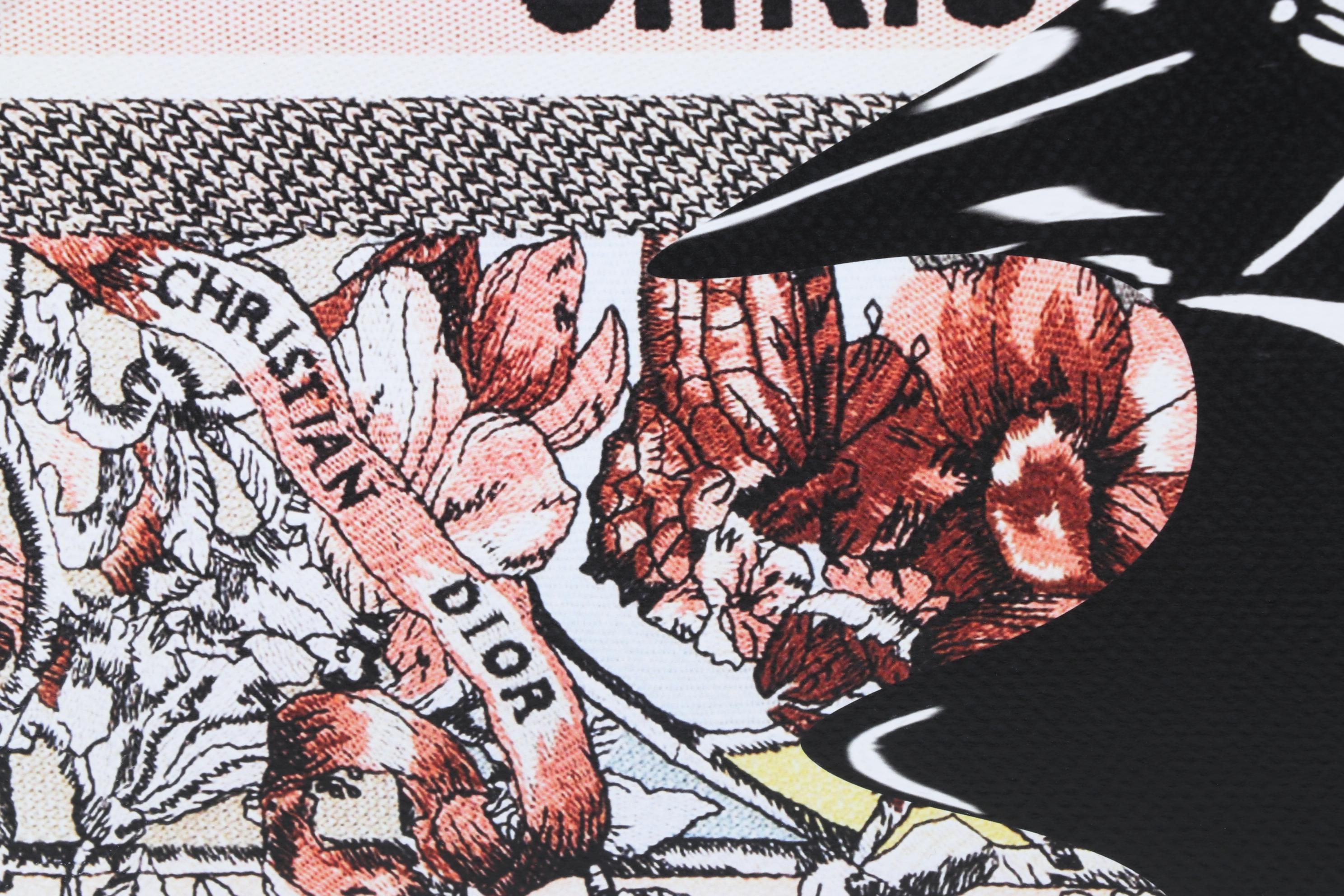 Death NYC Pop Art Graphic Print Homage To Dior Featuring Catwoman, 2023