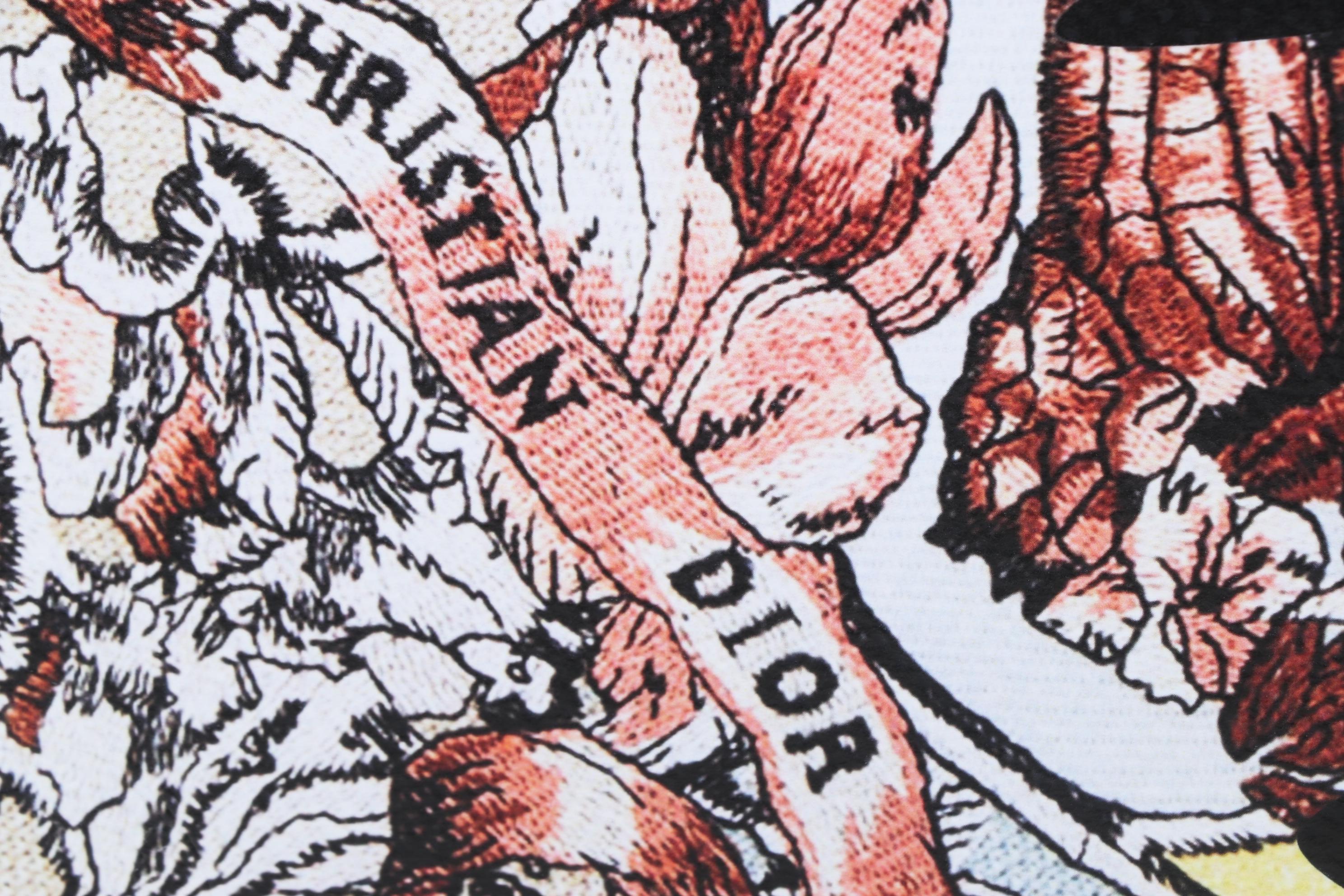 Death NYC Pop Art Graphic Print Homage To Dior Featuring Catwoman, 2023