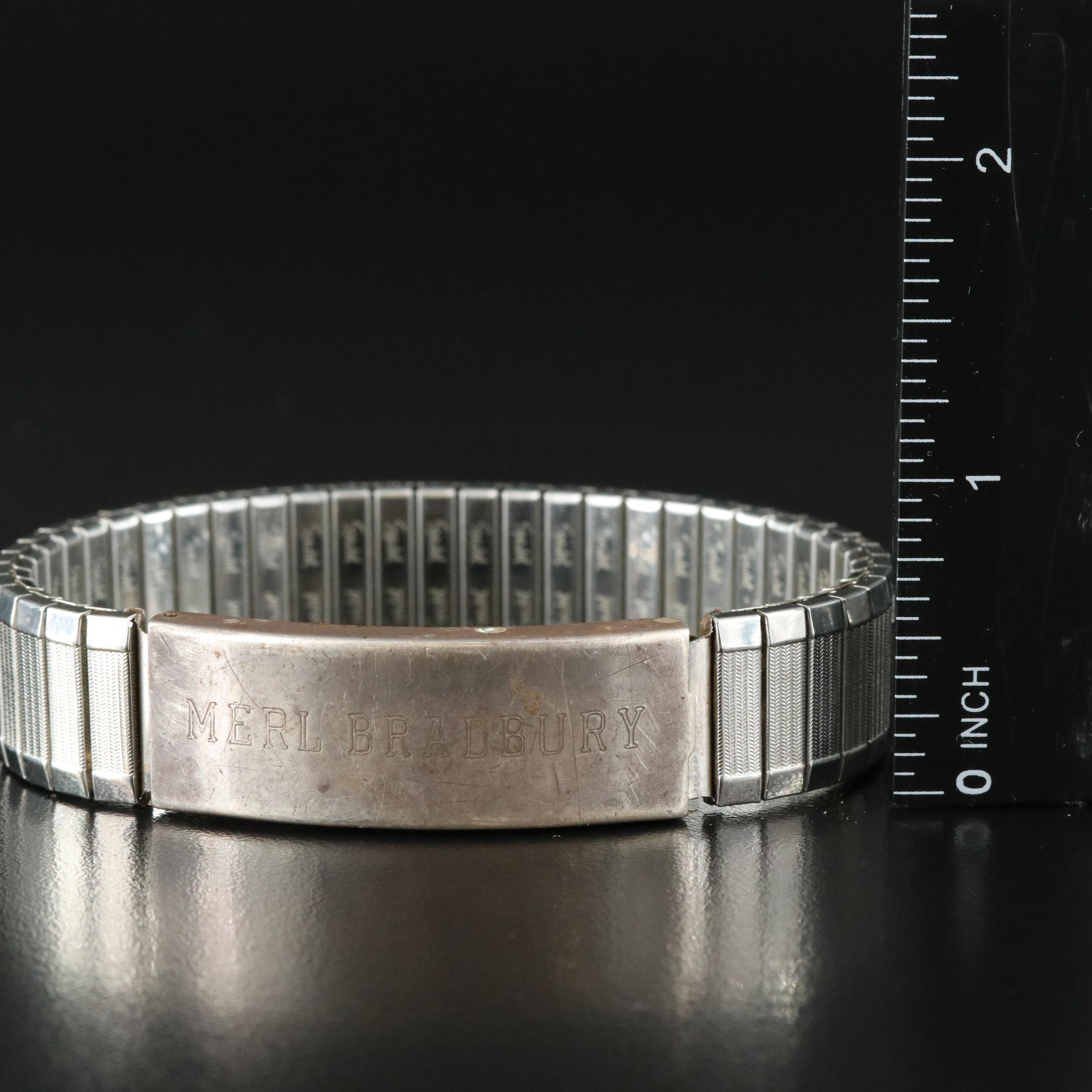 Speidel ID Bracelets and Sterling Panel Bracelet EBTH