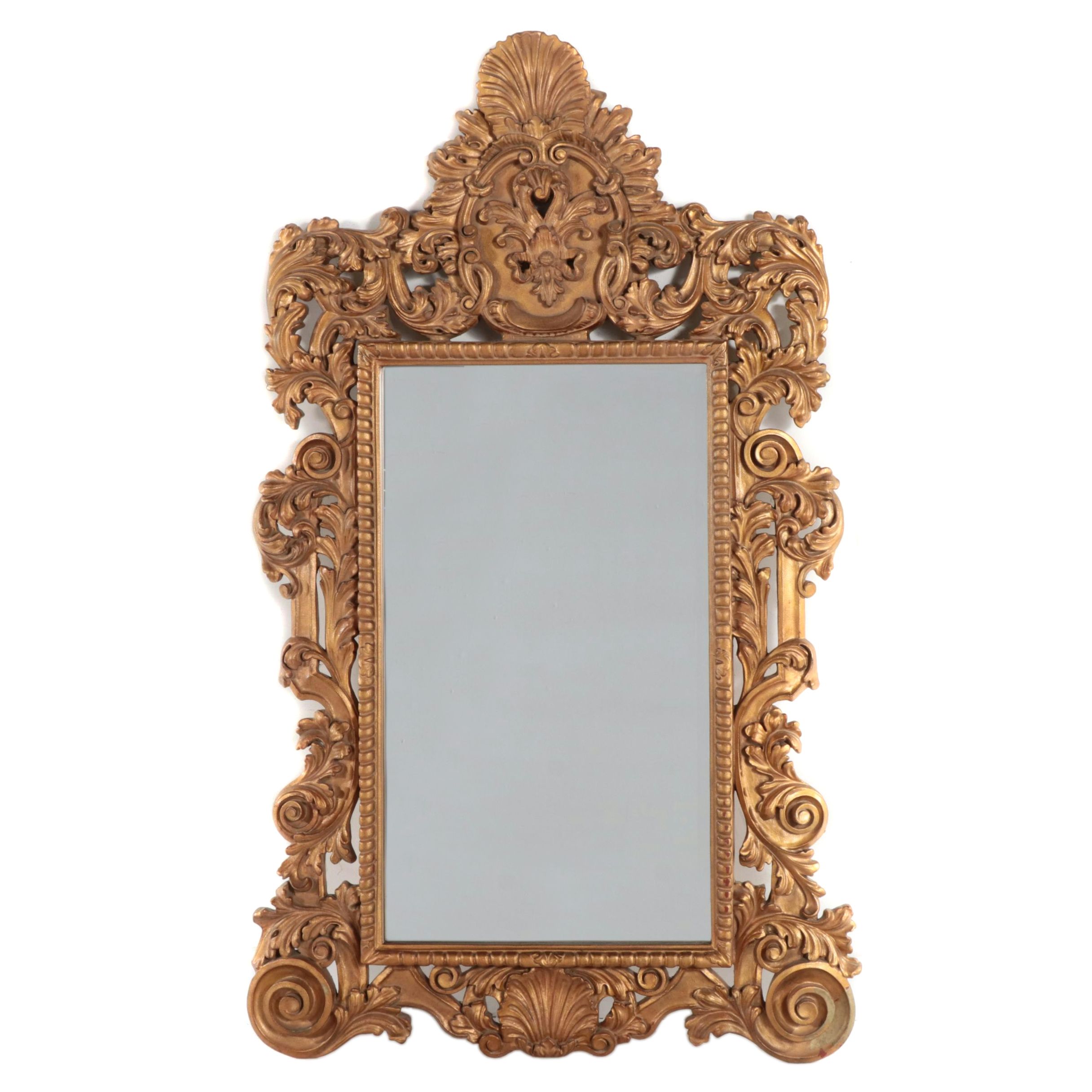 Large Windsor Art & Mirror Co. Baroque Style Gilt Composite Mirror, Late 20th C.
