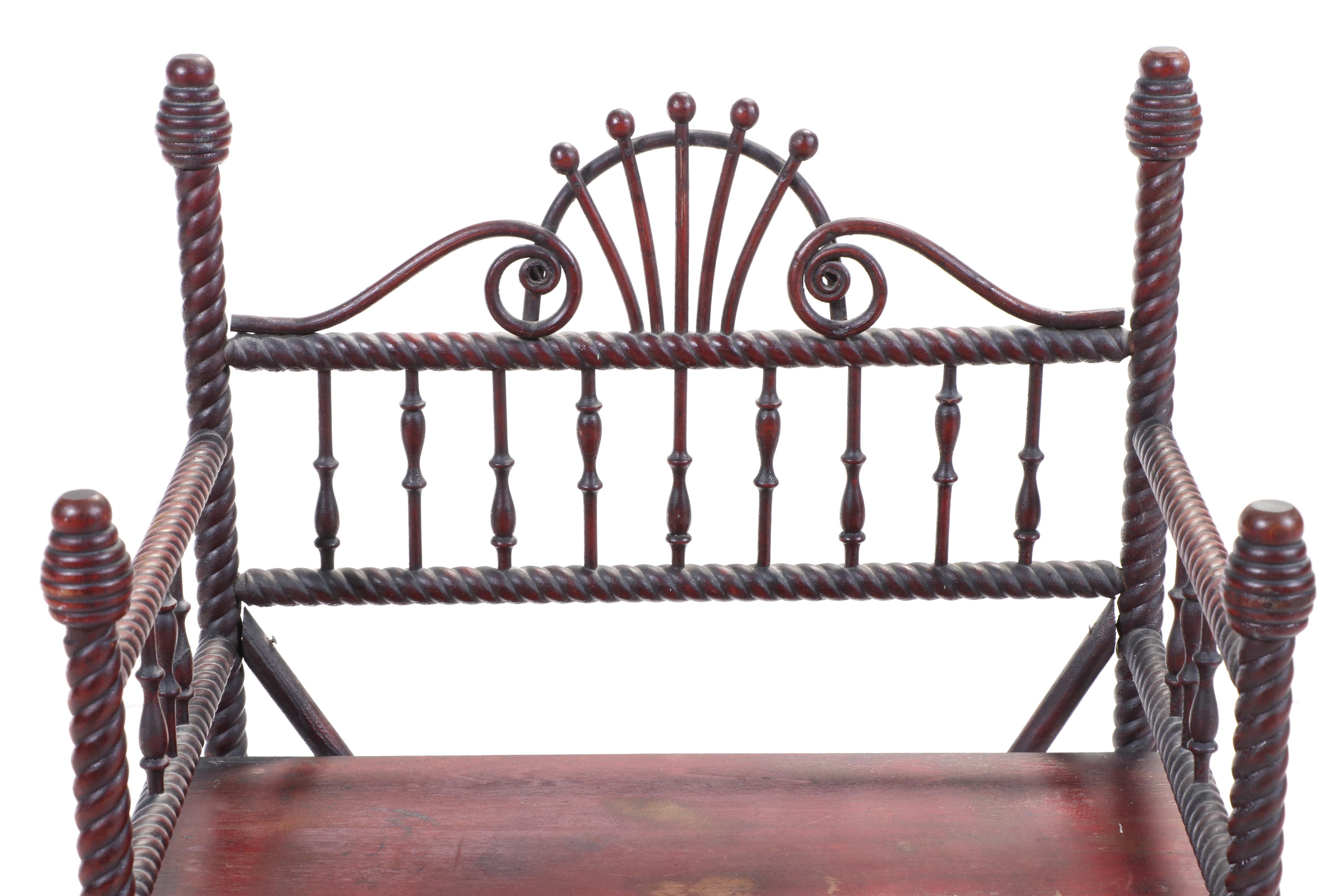 Victorian Mahogany Finish Bookshelf, Late 19th Century