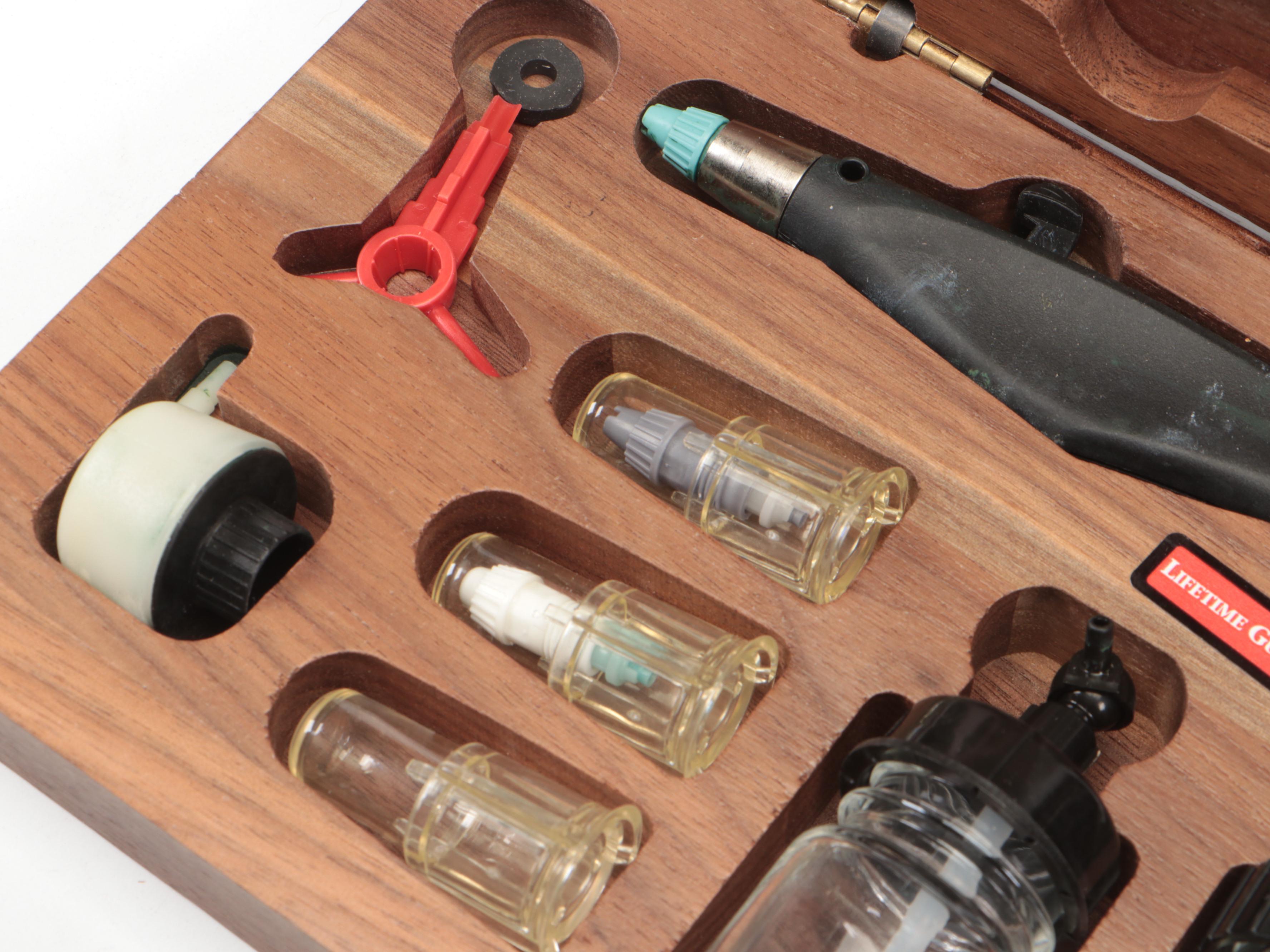 Aztek Airbrush Painting Set with Wood Case