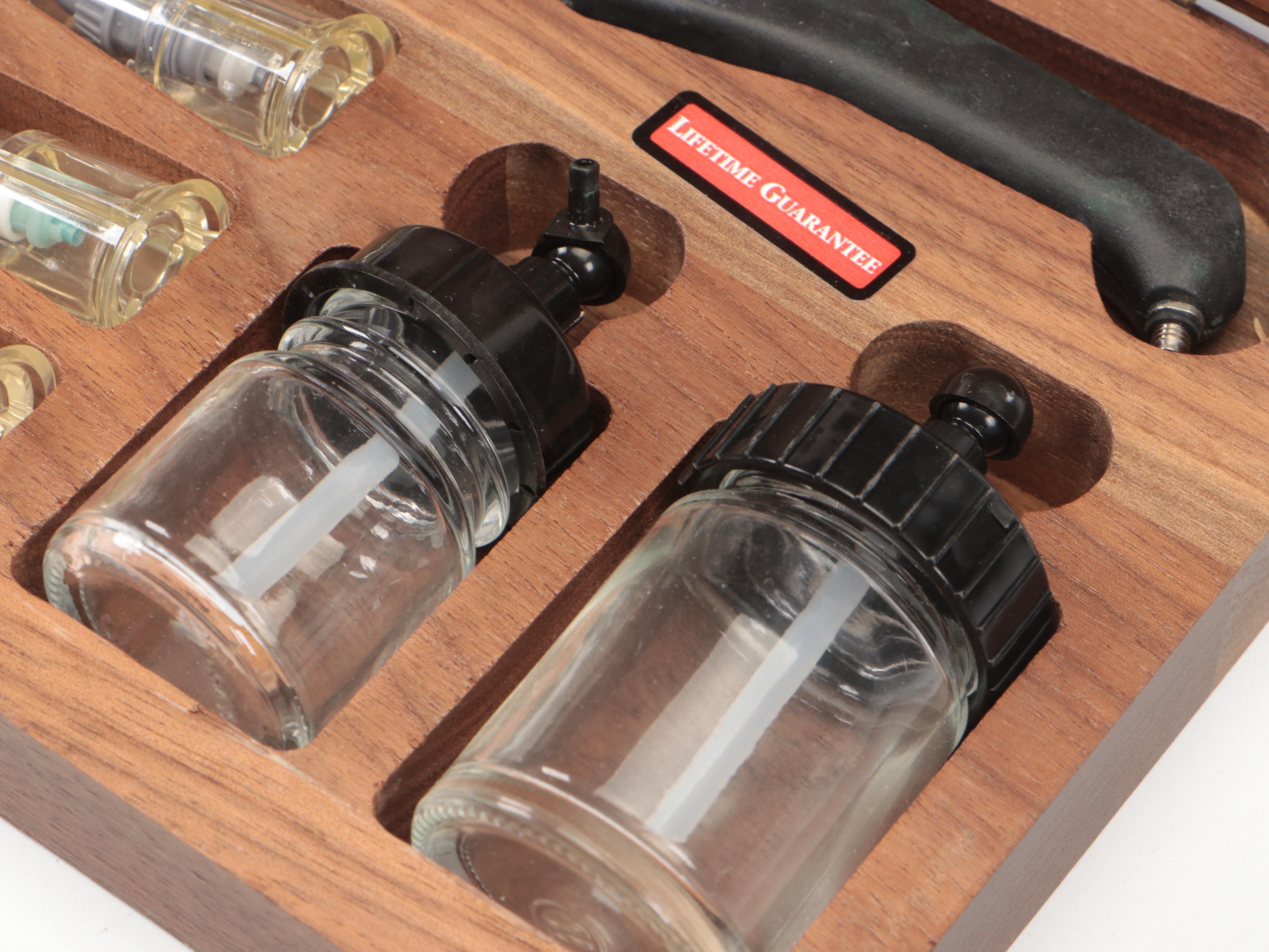 Aztek Airbrush Painting Set with Wood Case