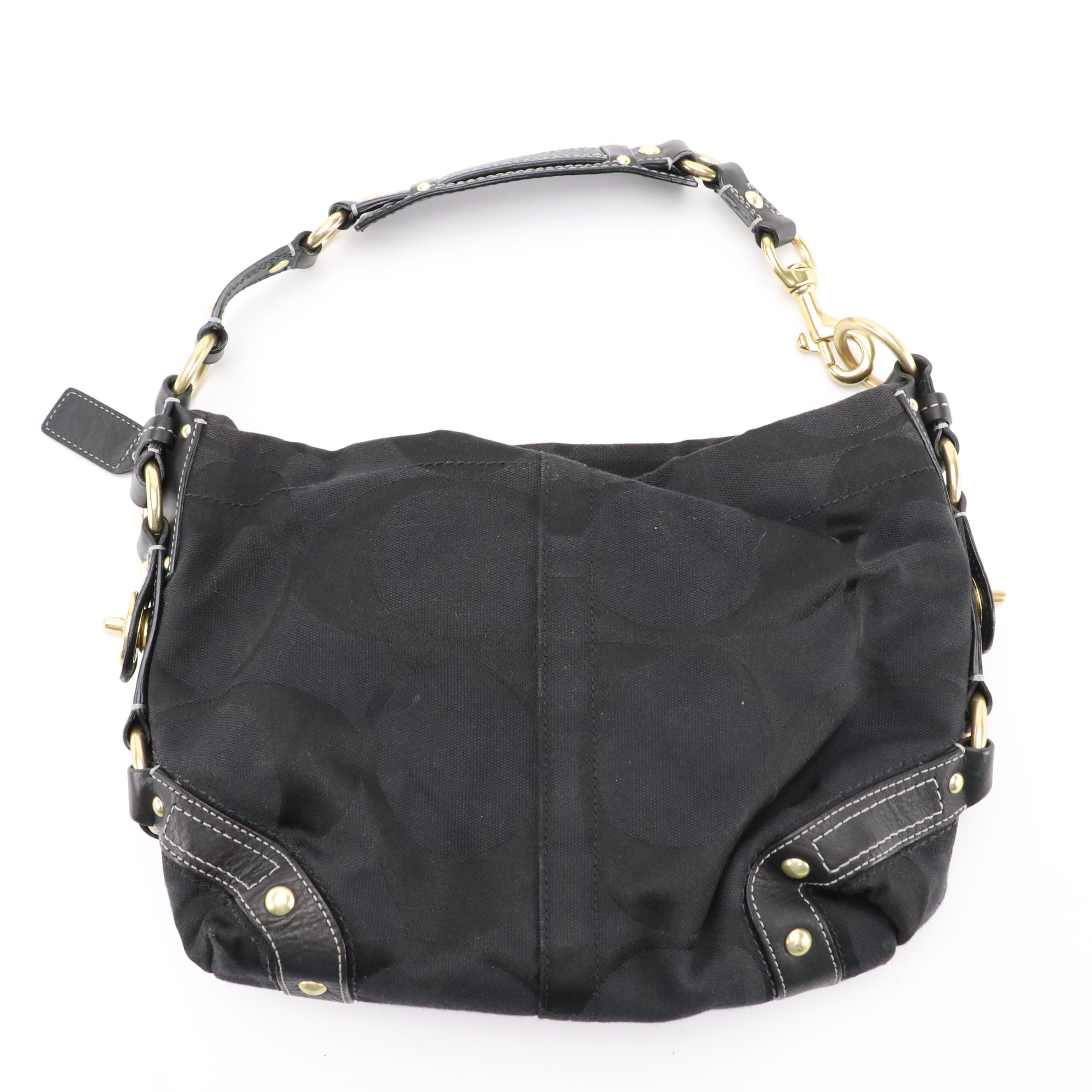 Coach Signature C Canvas Tri-Fold Wallet, Shoulder Bags & Signature Stripe Tote