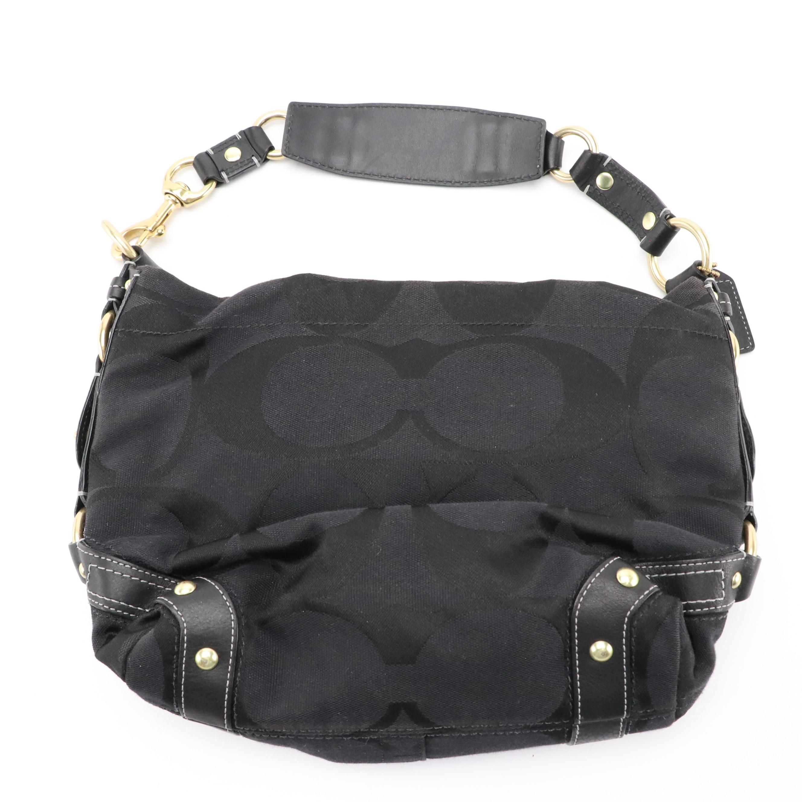 Coach Signature C Canvas Tri-Fold Wallet, Shoulder Bags & Signature Stripe Tote