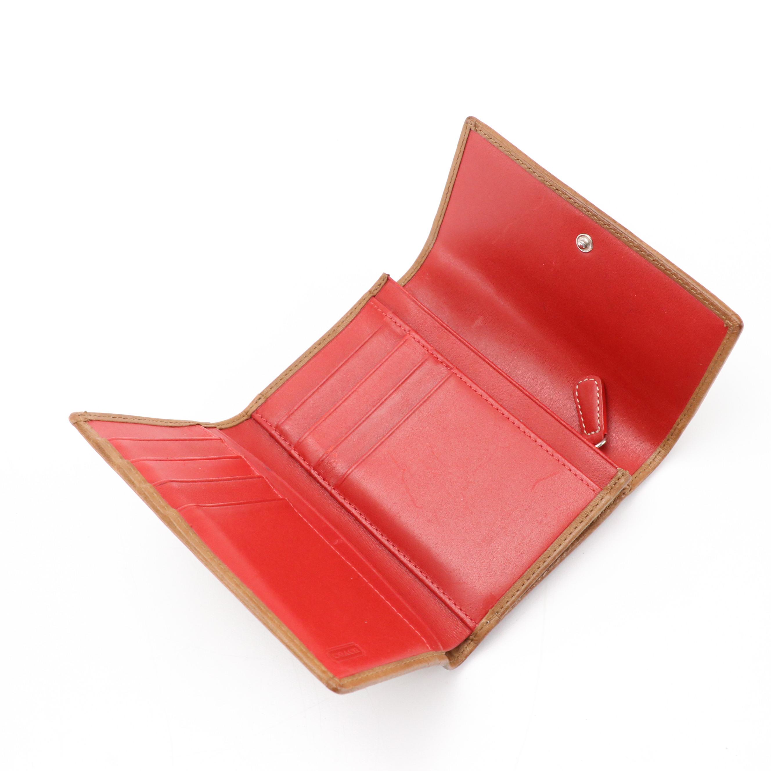 Coach Signature C Canvas Tri-Fold Wallet, Shoulder Bags & Signature Stripe Tote