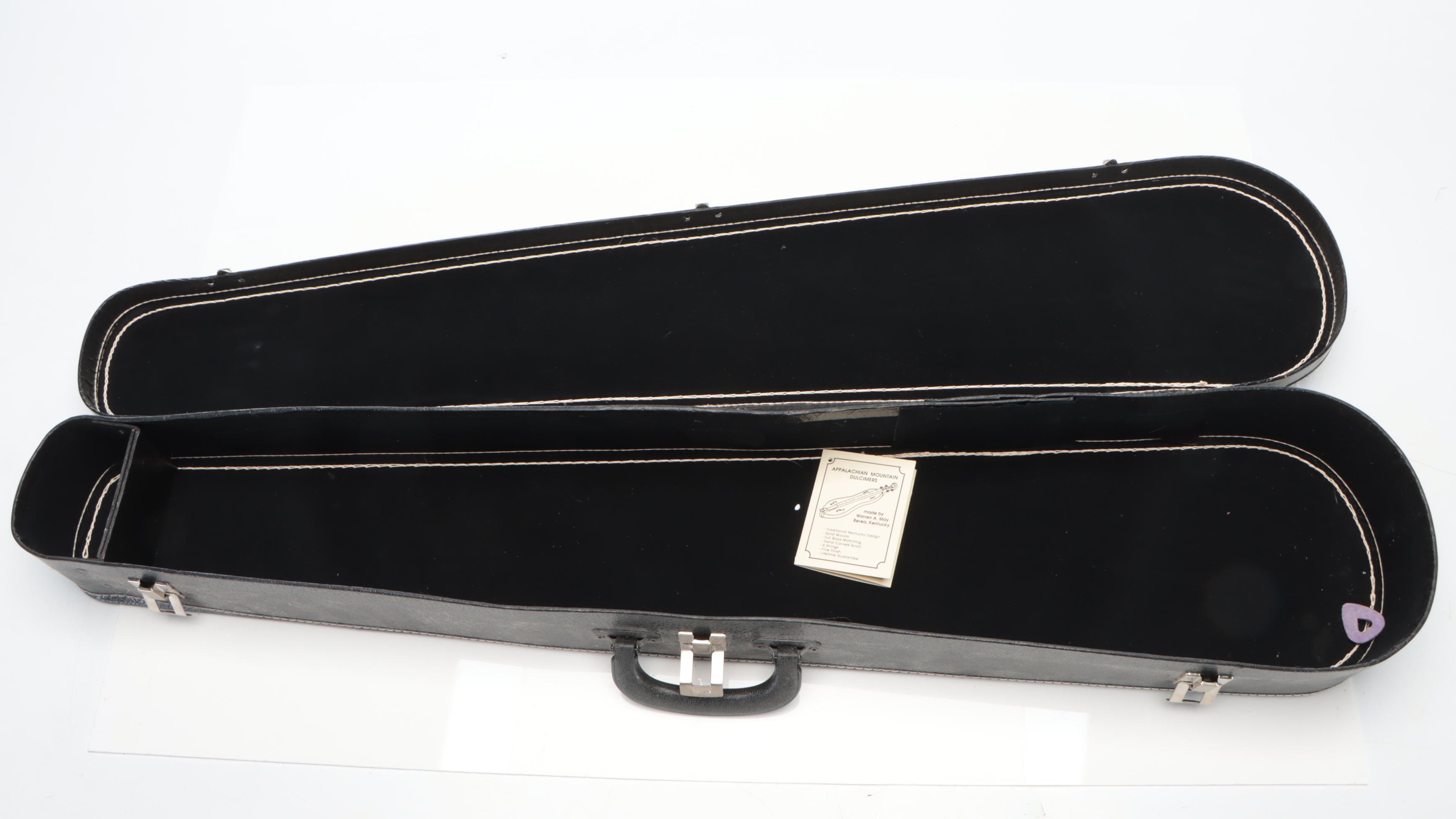 Warren A. May Appalachian Mountain Dulcimer with Hardshell Case