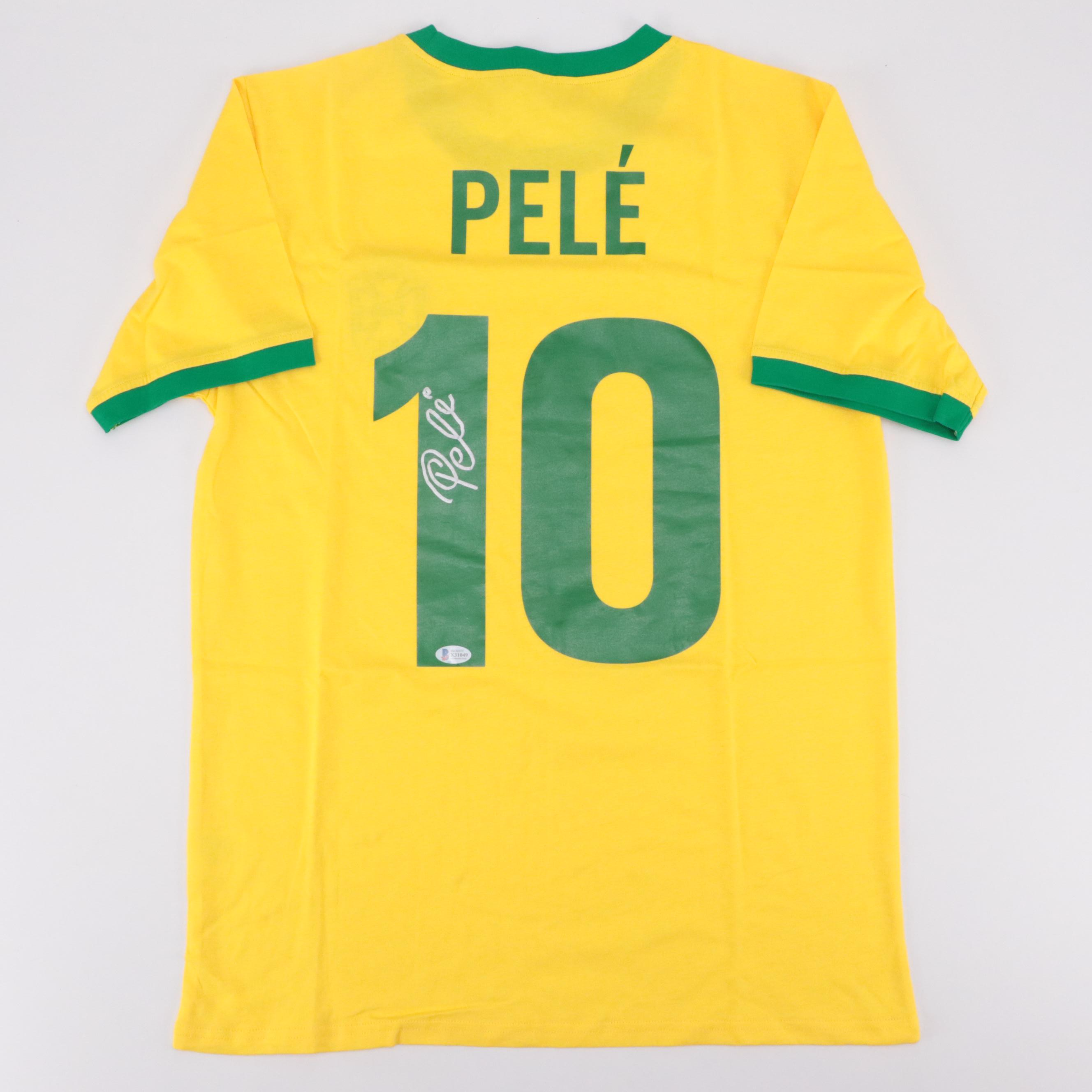 Pelé Signed Brazil CBD Soccer Jersey