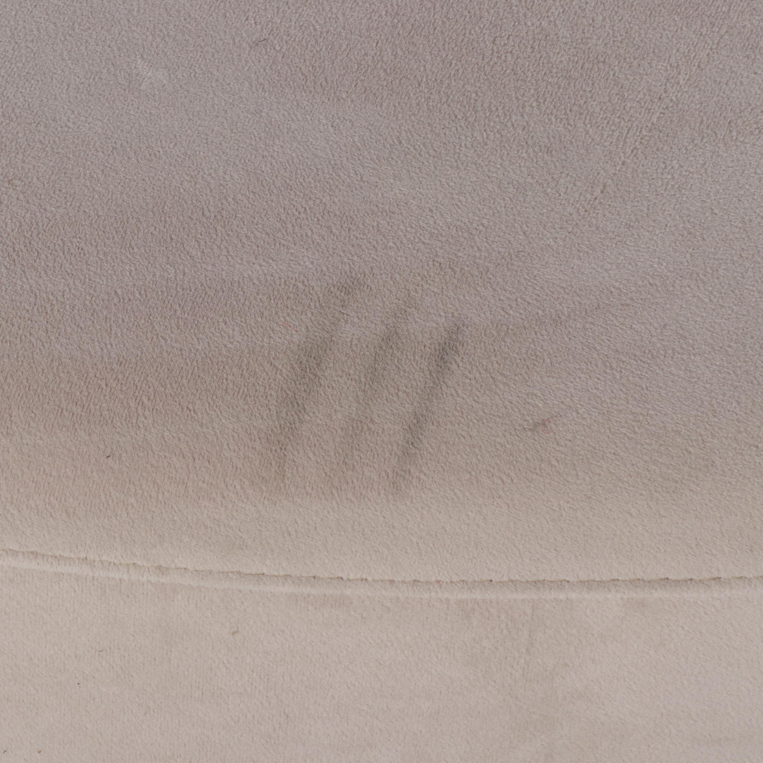 Z Gallerie Bergamo Modernist Style Sectional in Bella Velvet Pearl Upholstery