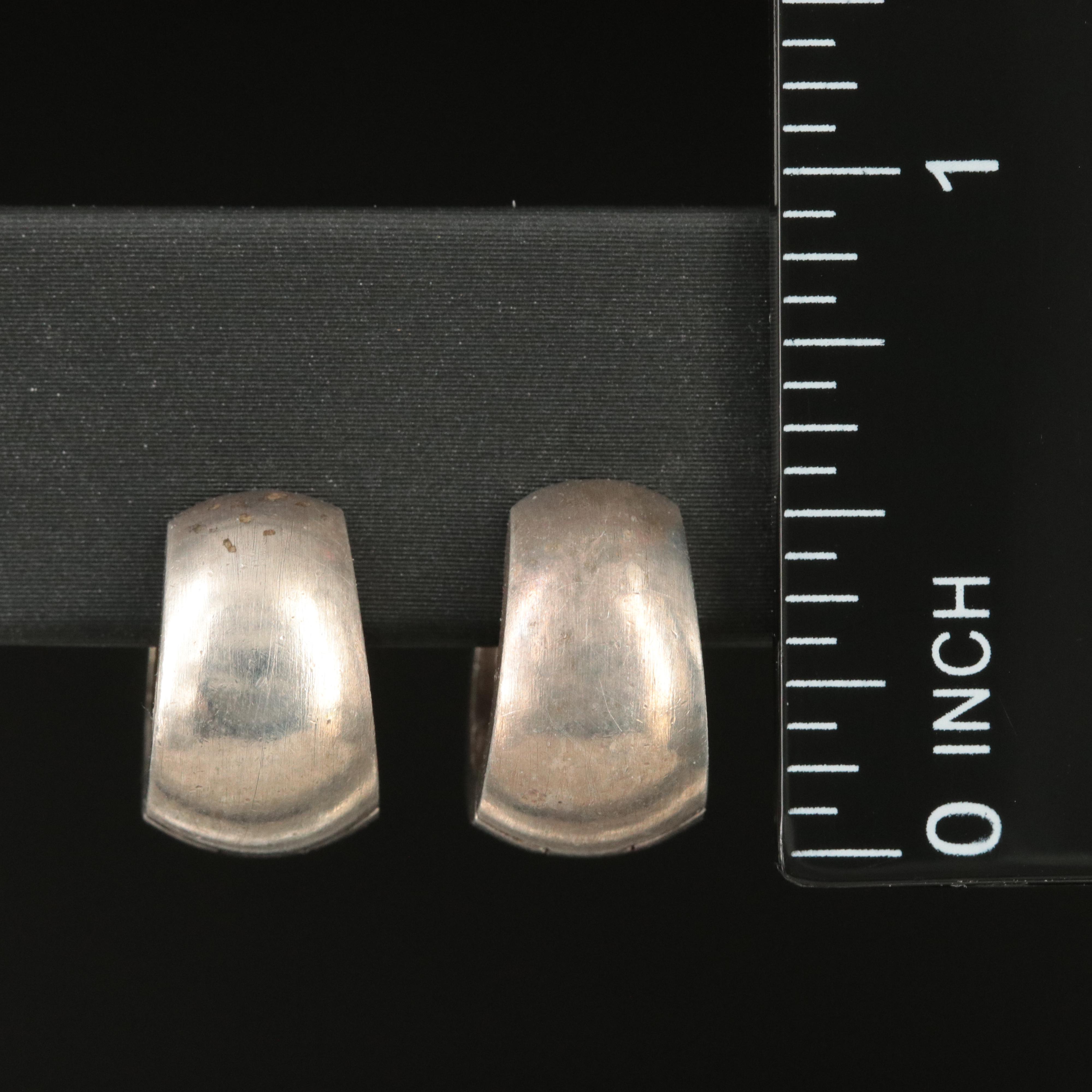 Sterling Huggie Earrings