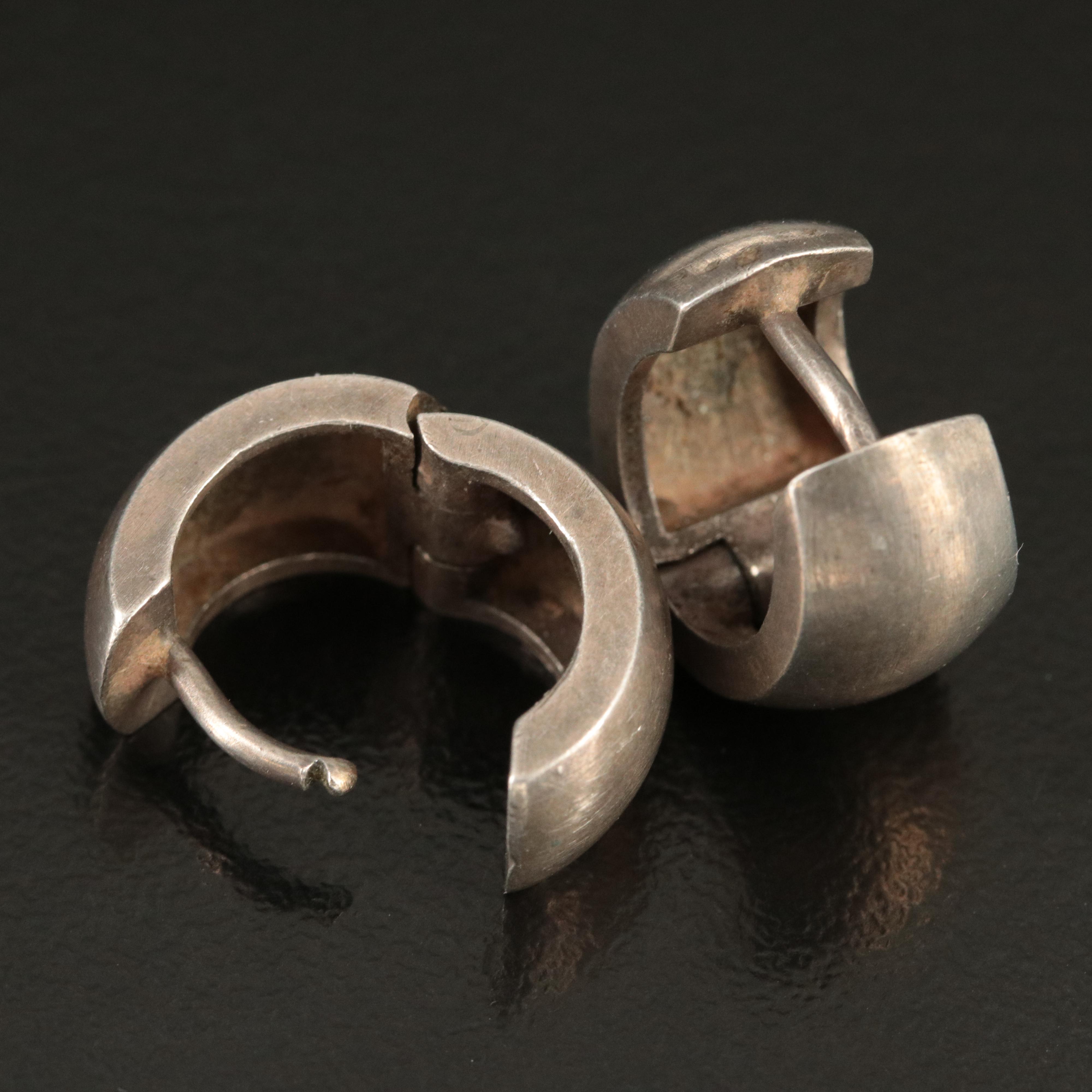 Sterling Huggie Earrings