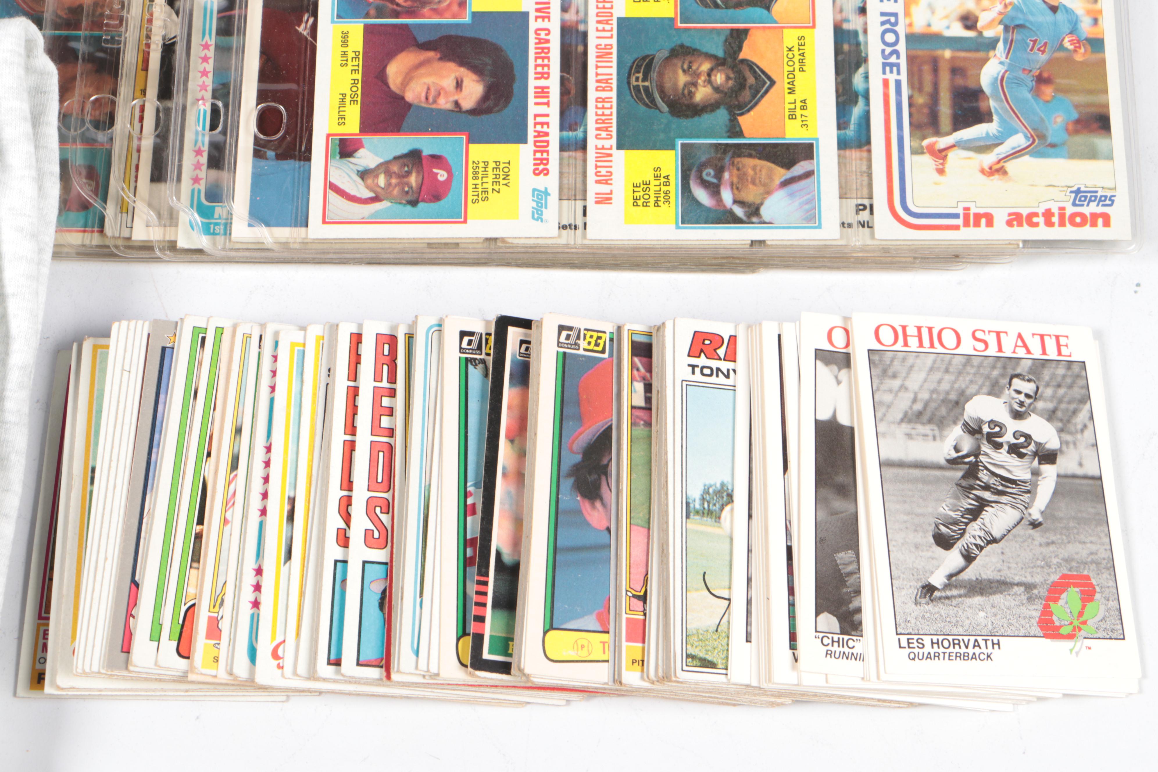 Joe Nuxhall Signed Cincinnati Reds Team Print with Ohio State Memorabilia