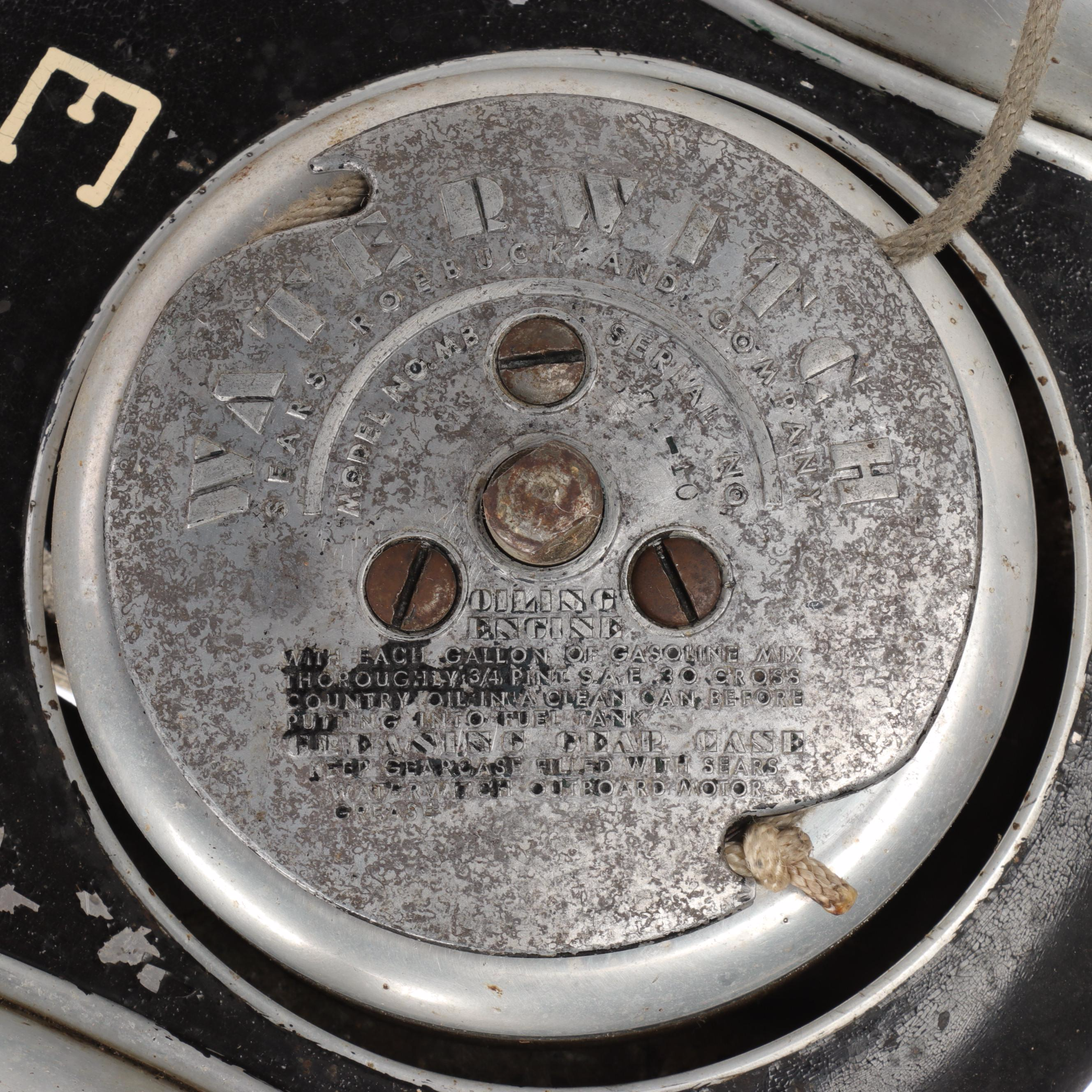 Sears Waterwitch MB Outboard Motor, Vintage