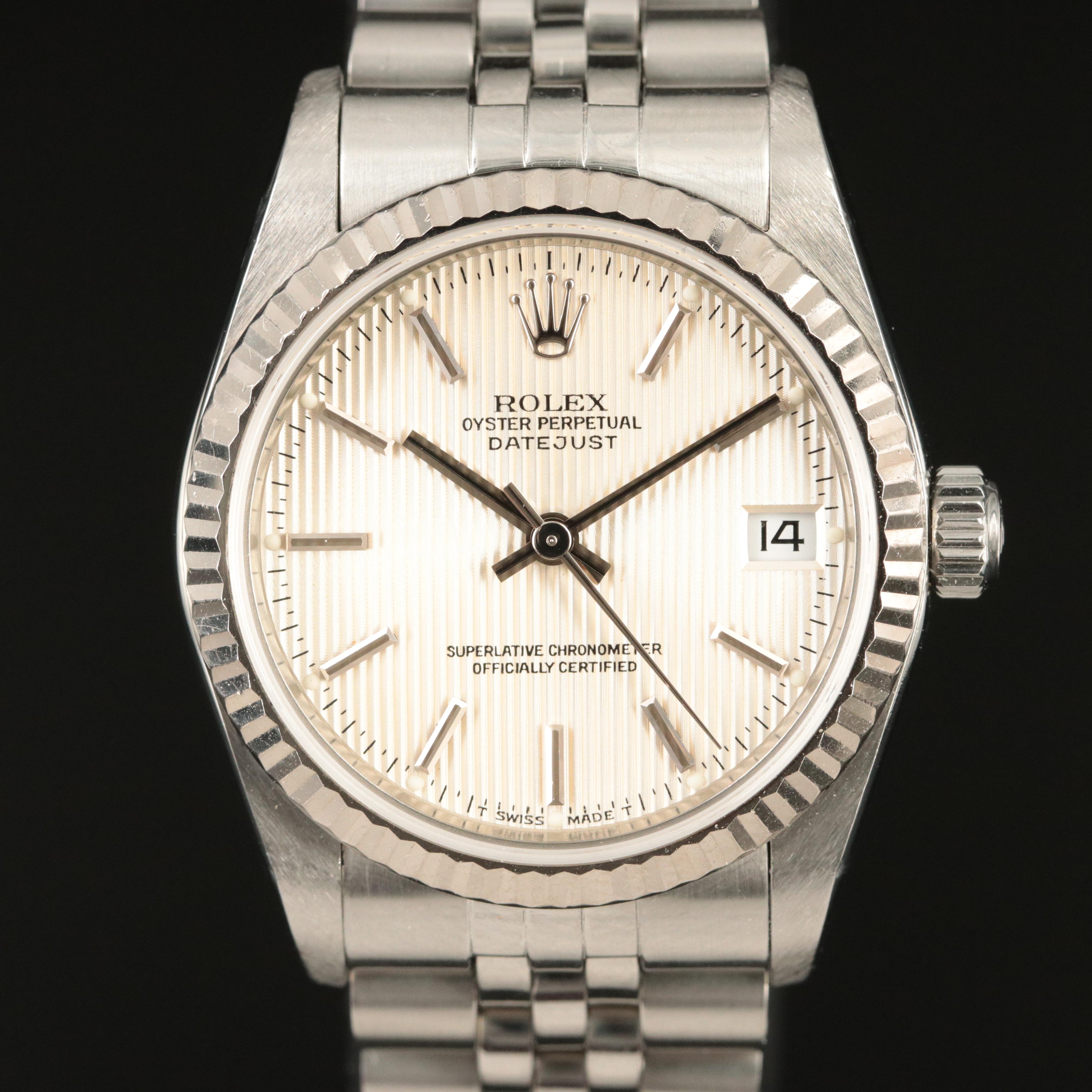 2002 Rolex Oyster Perpetual Datejust Watch