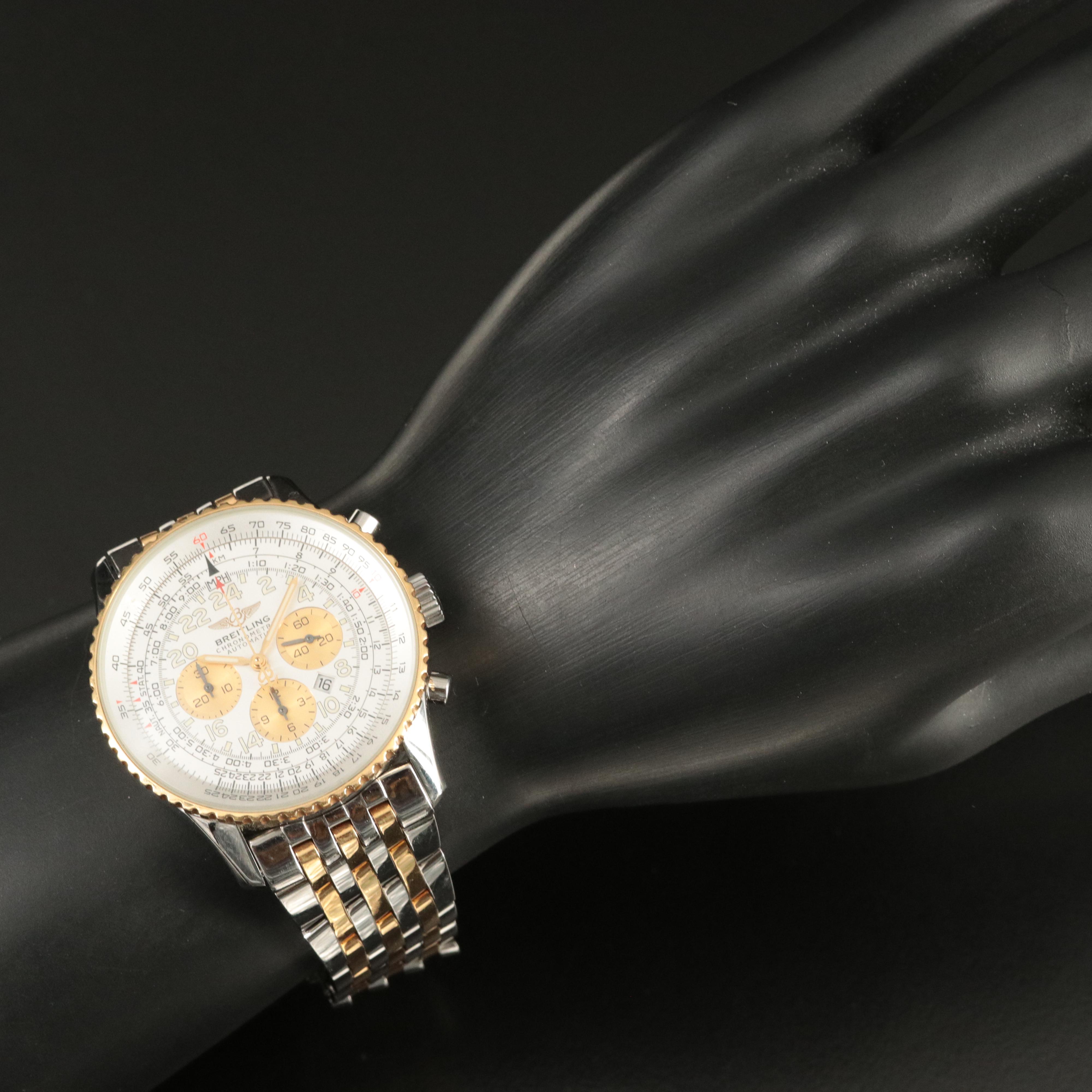 Breitling Navitimer Cosmonaute 41.5MM 18K Gold and Steel Automatic Watch