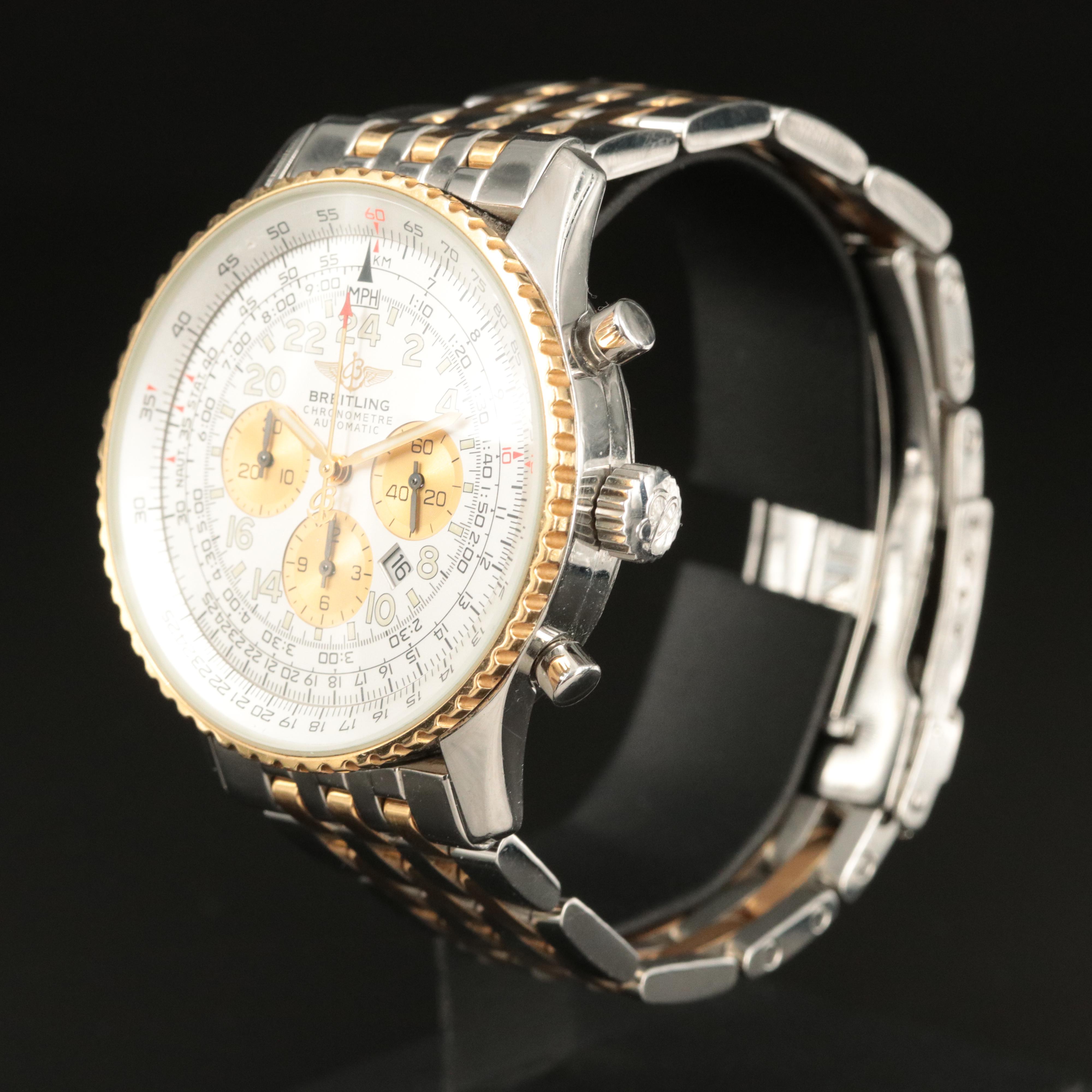 Breitling Navitimer Cosmonaute 41.5MM 18K Gold and Steel Automatic Watch