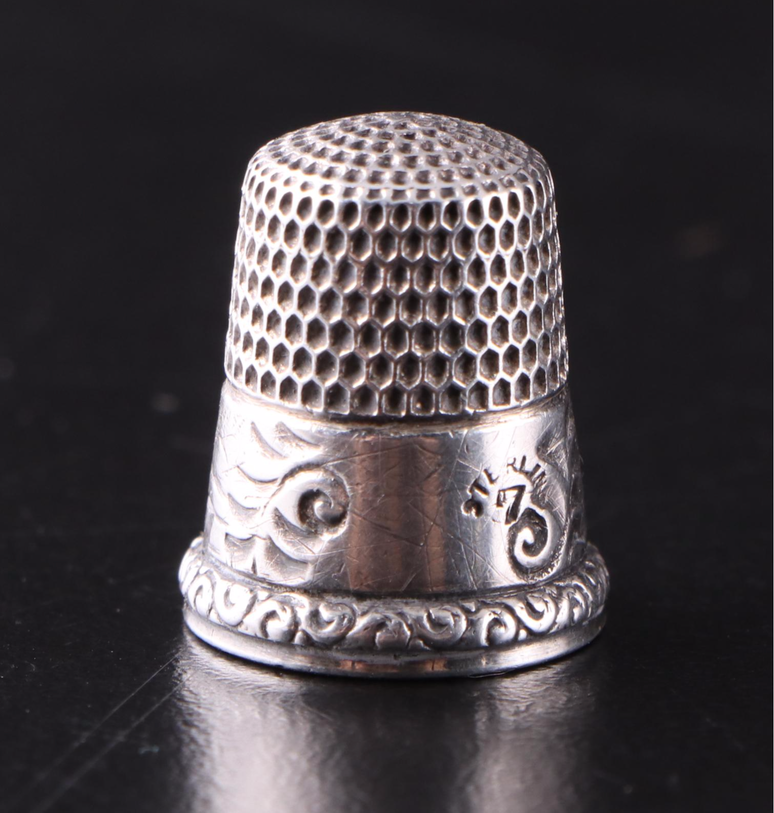 Simons Brothers & Co. Sterling Silver Thimble with Other Sterling Thimbles