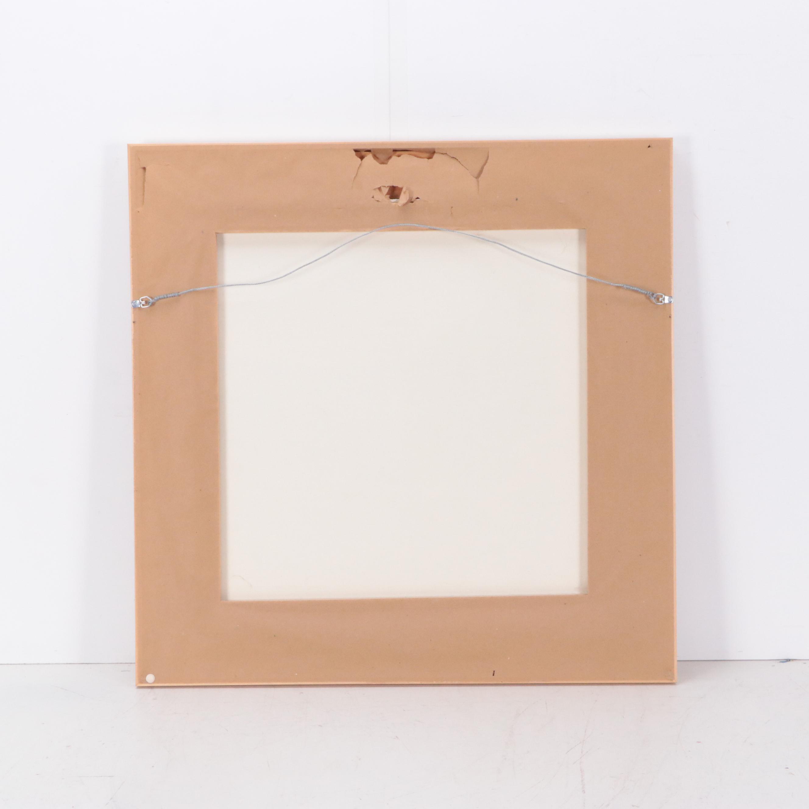 L. Hils Hafele Desert Landscape Acrylic Painting, 1990