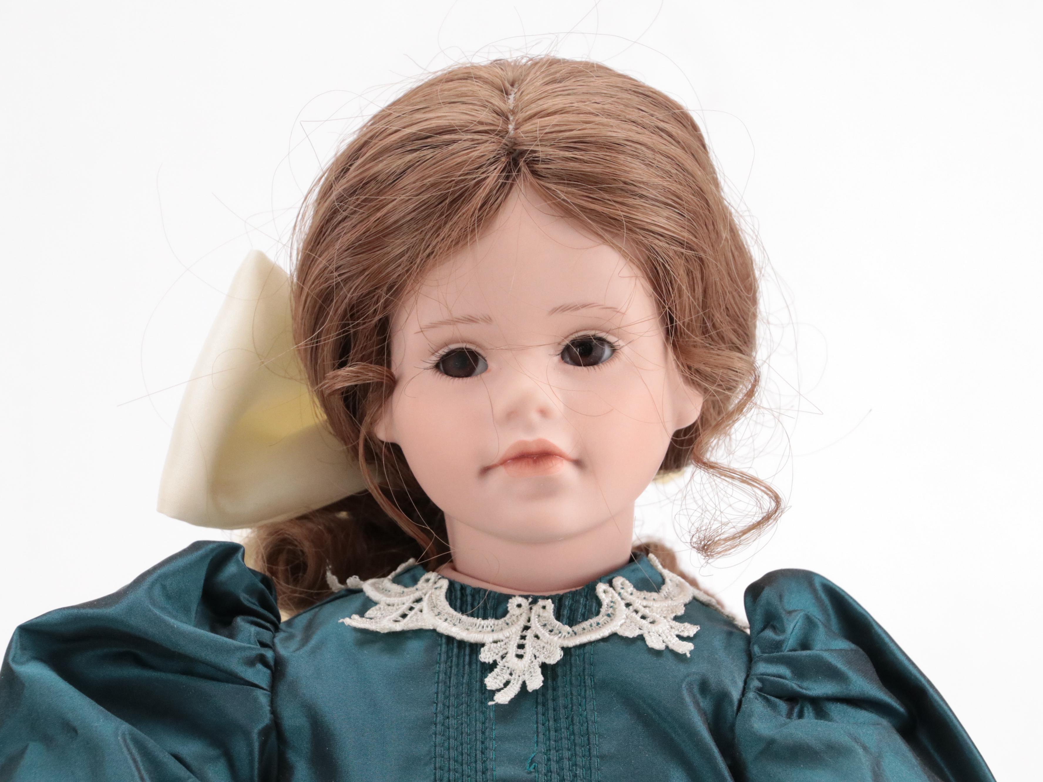 Jennifer Esteban "Elena" Porcelain Doll with Other Vinyl and Porcelain Dolls