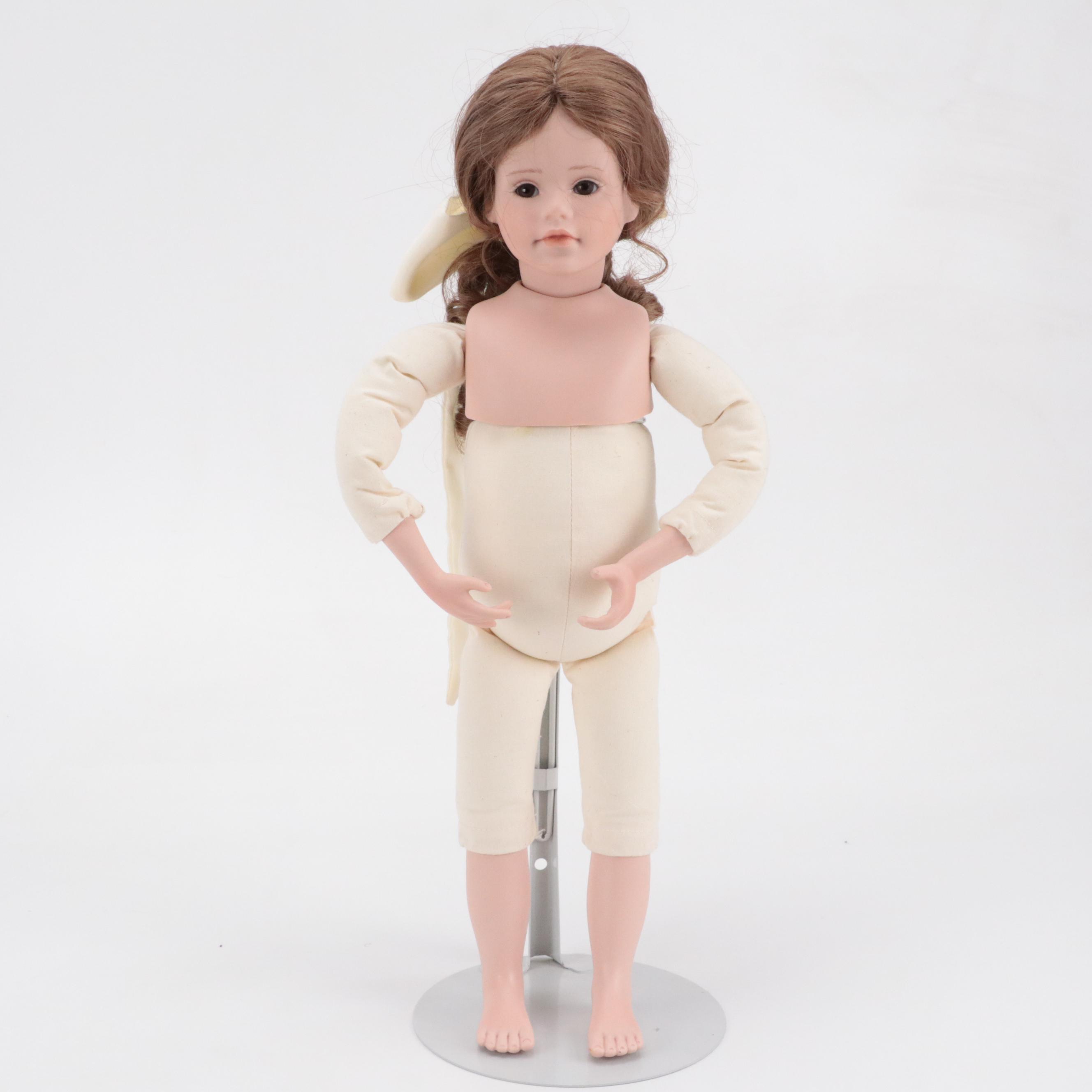 Jennifer Esteban "Elena" Porcelain Doll with Other Vinyl and Porcelain Dolls