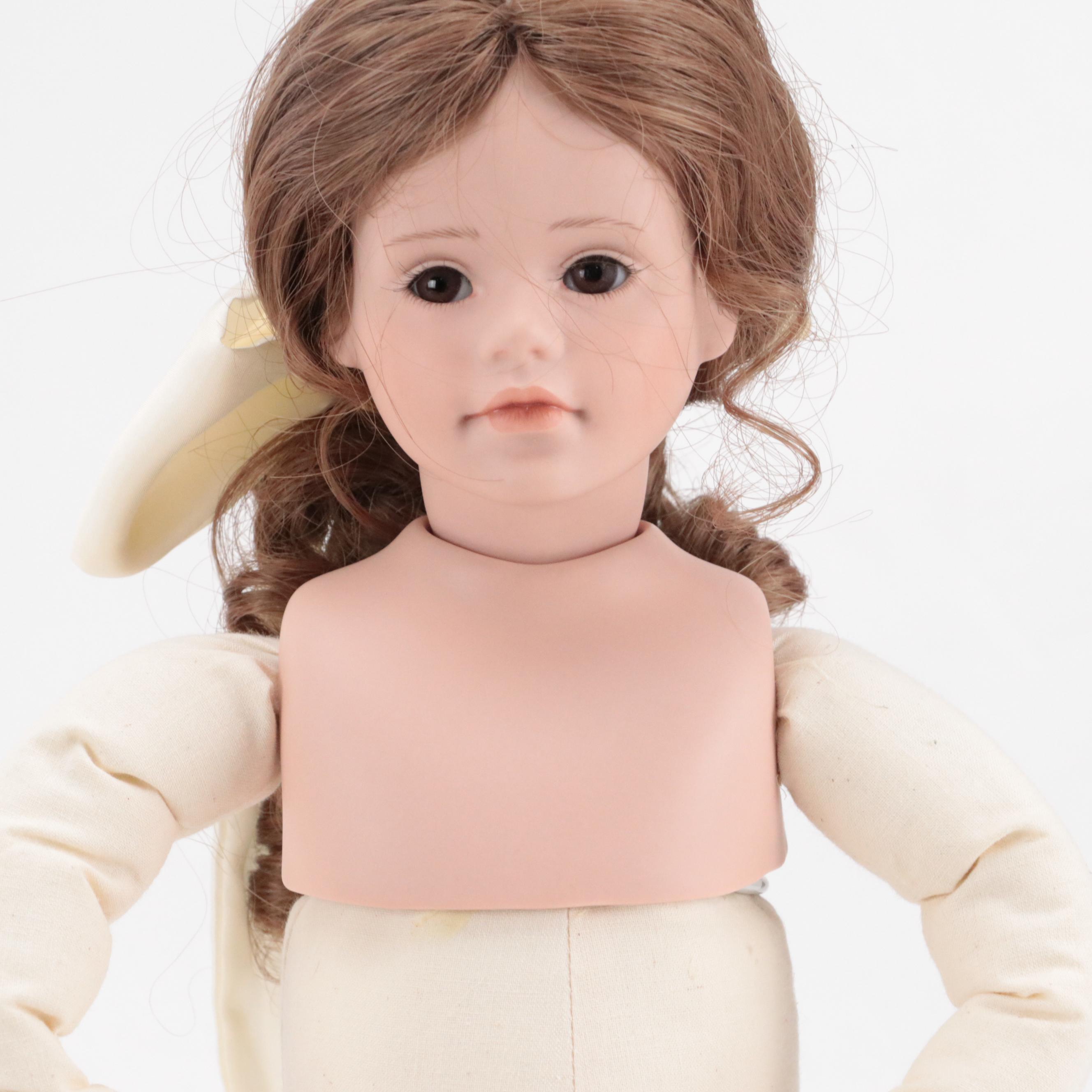 Jennifer Esteban "Elena" Porcelain Doll with Other Vinyl and Porcelain Dolls