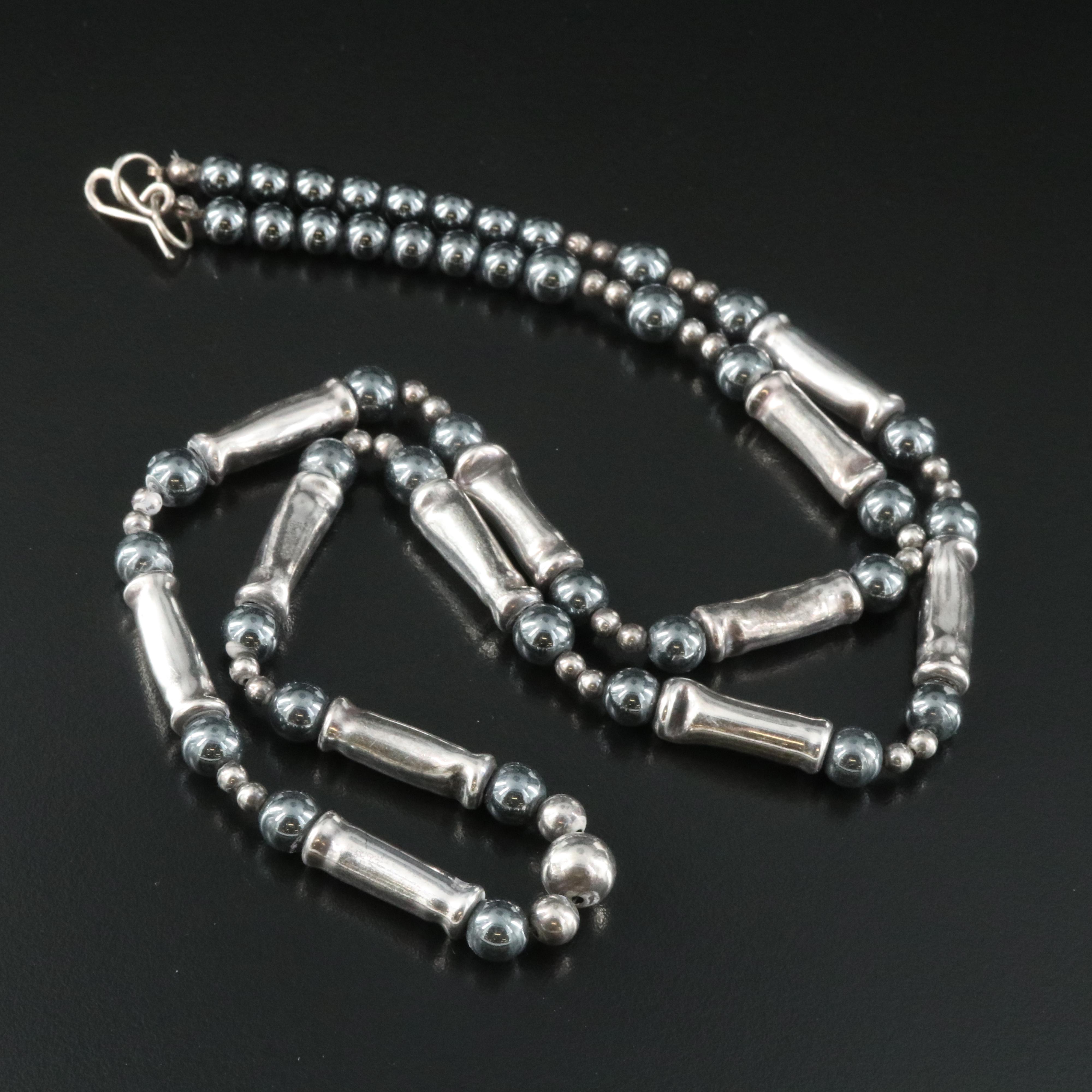 Sterling Hematite Necklace