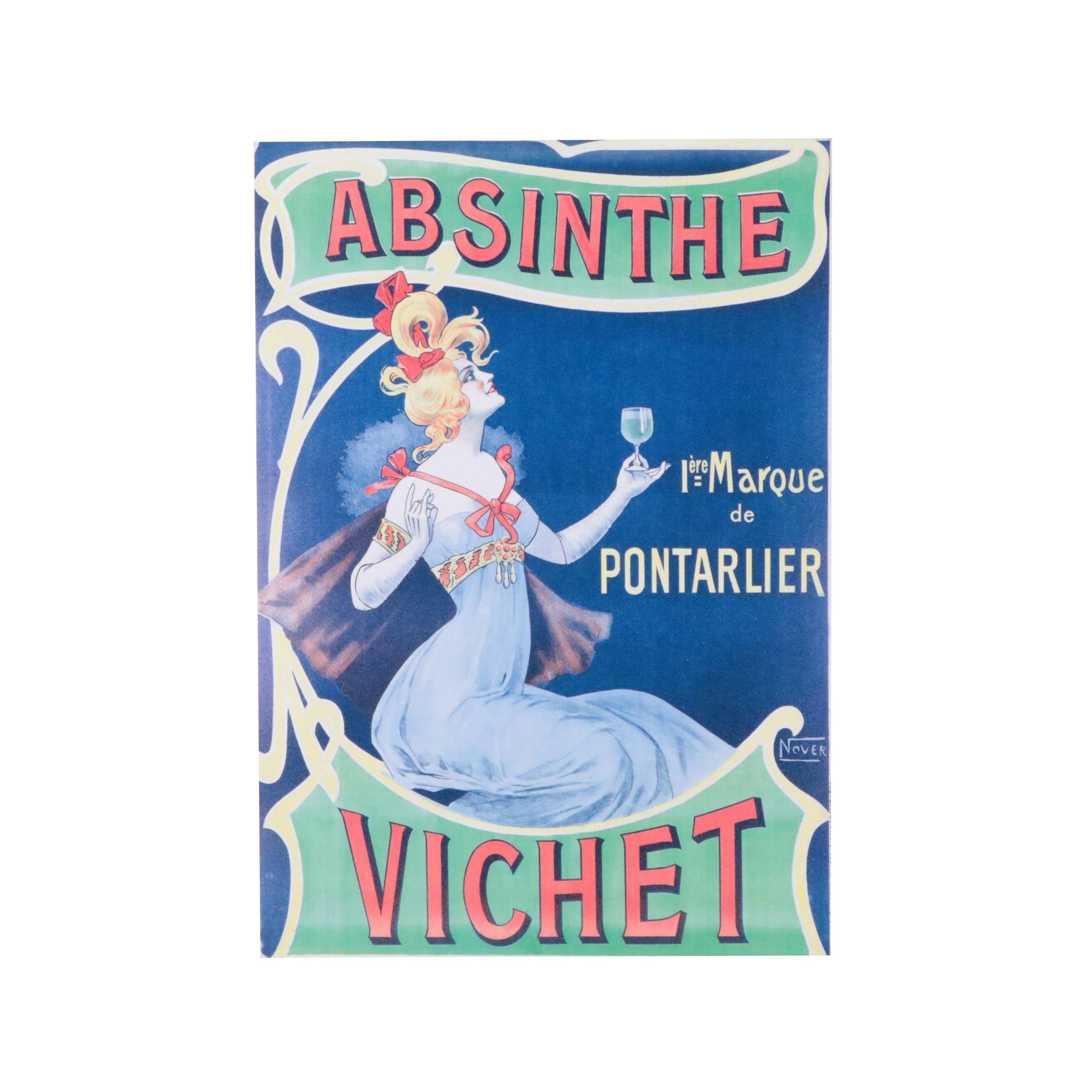 Giclée After Absinthe Advertising Poster, 21st Century